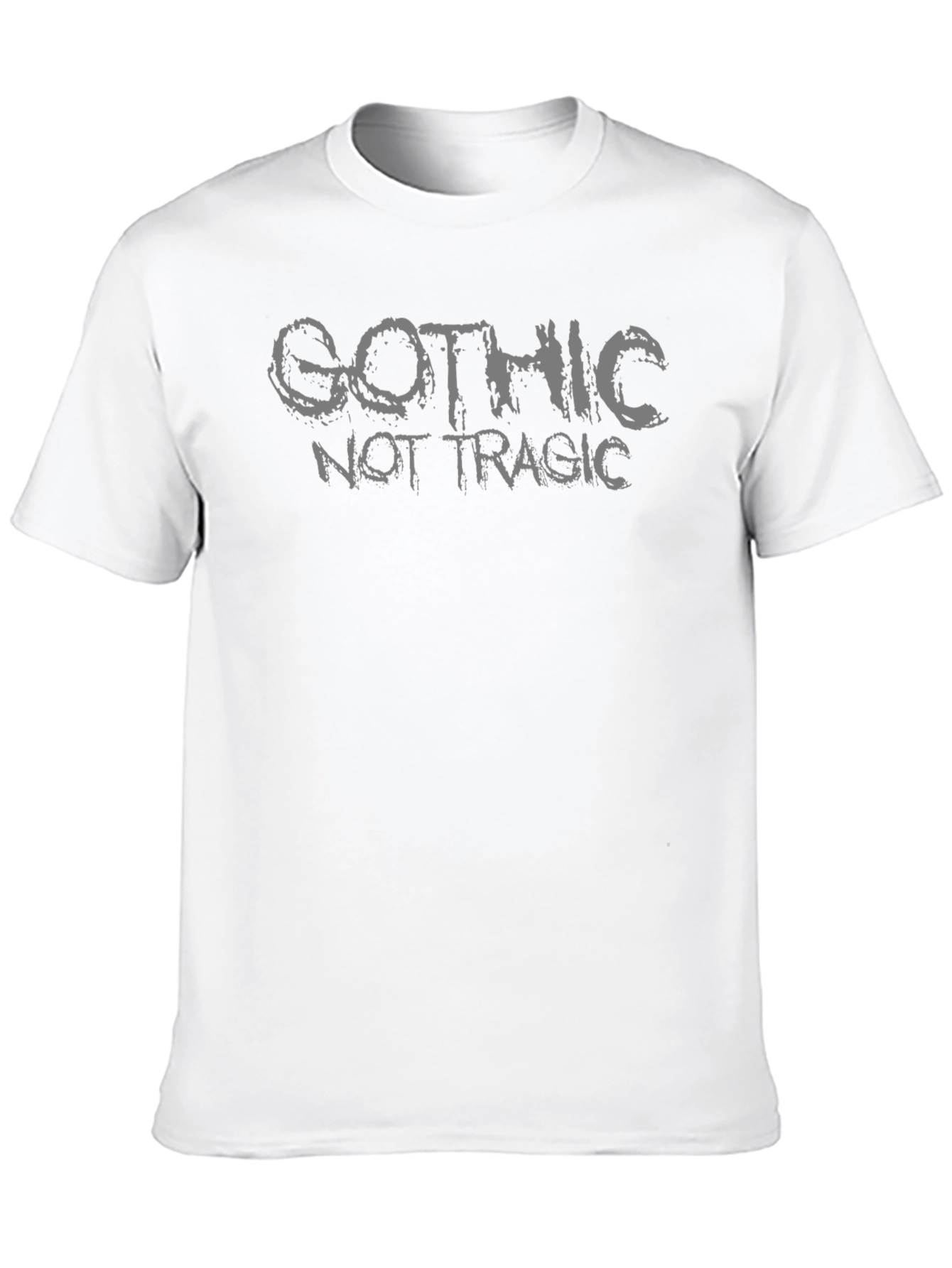 Black Gothic Not Tragic Black T-Shirt view 10