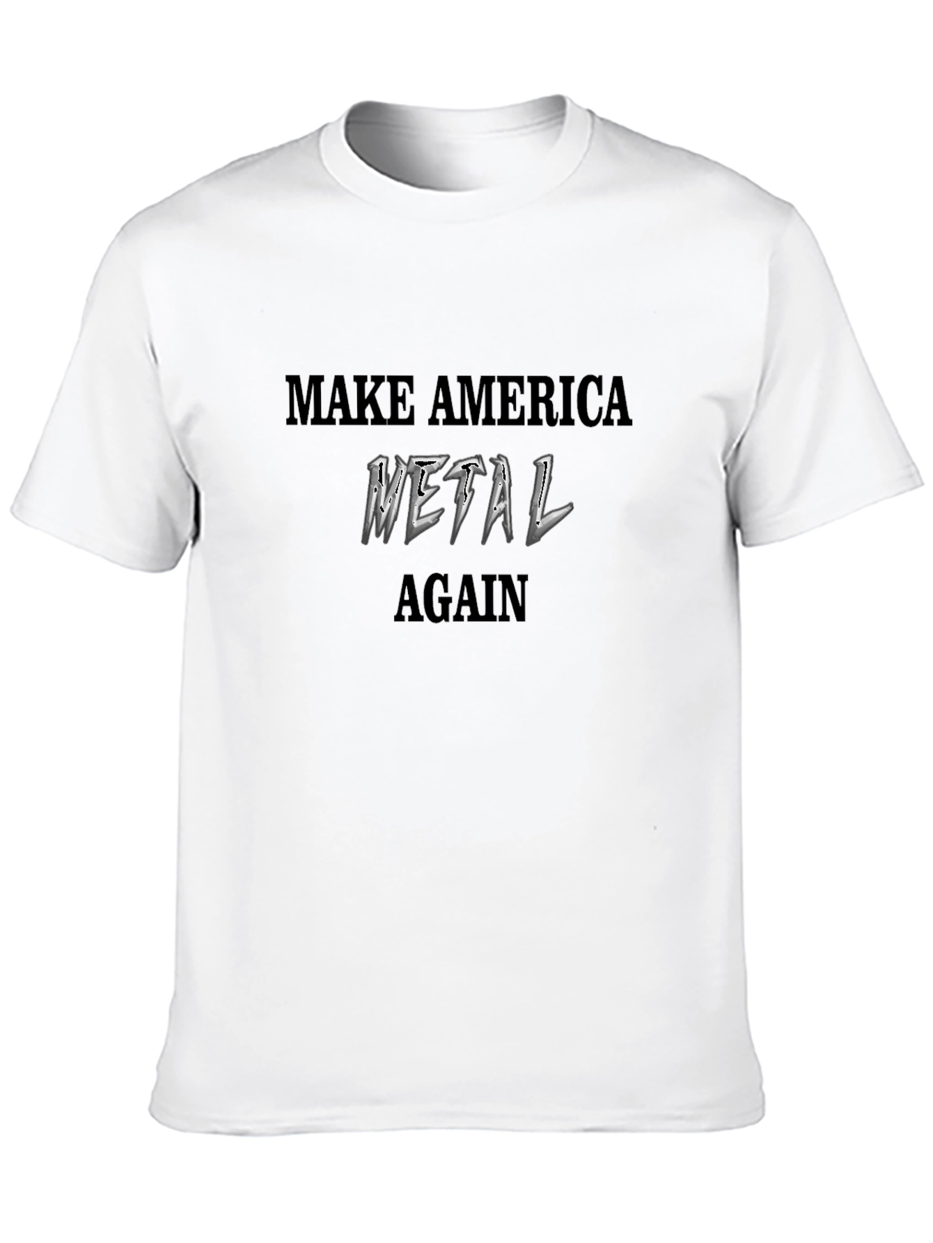 Black Make America Metal Again Black T-Shirt view 10