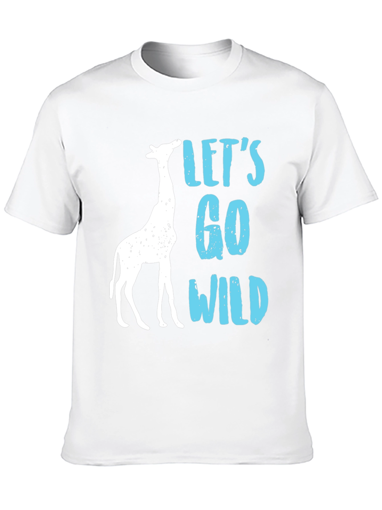 Black Let's Go Wild Giraffe Graphic Tee view 10