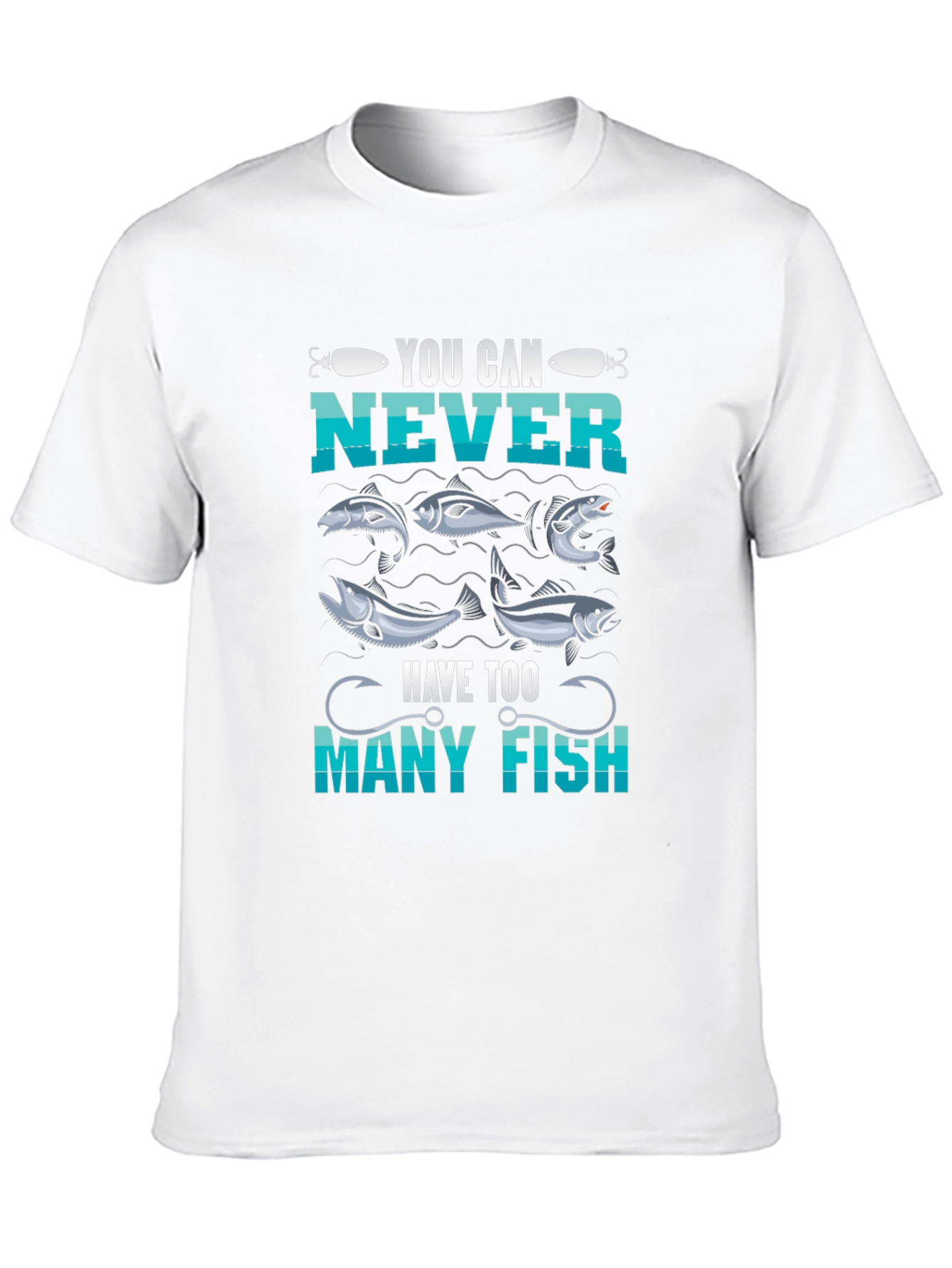 Black You Can Never Have Too Many Fish T-Shirt view 10