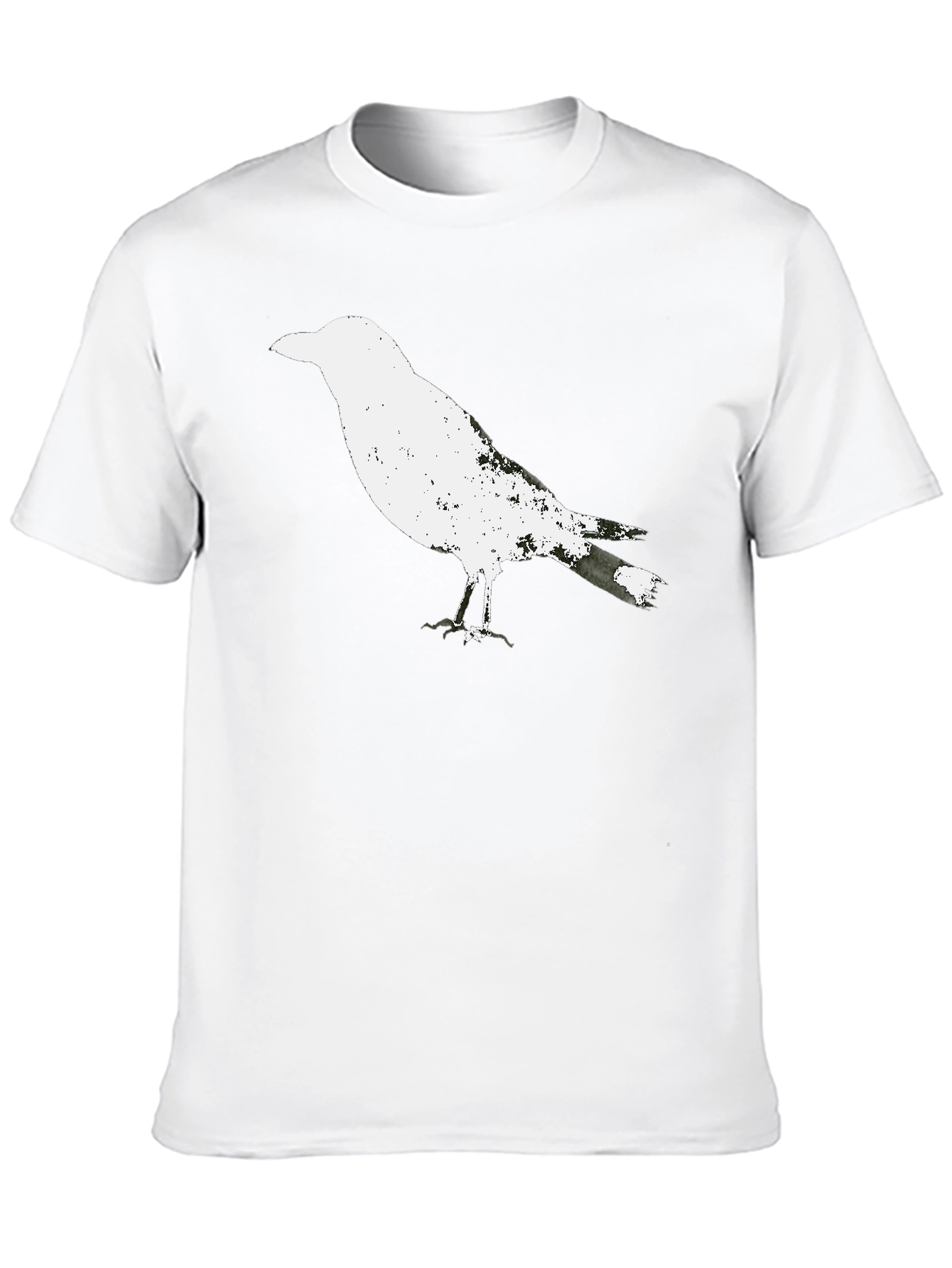 Black Raven Graphic Tee - Black Cotton T-Shirt view 10