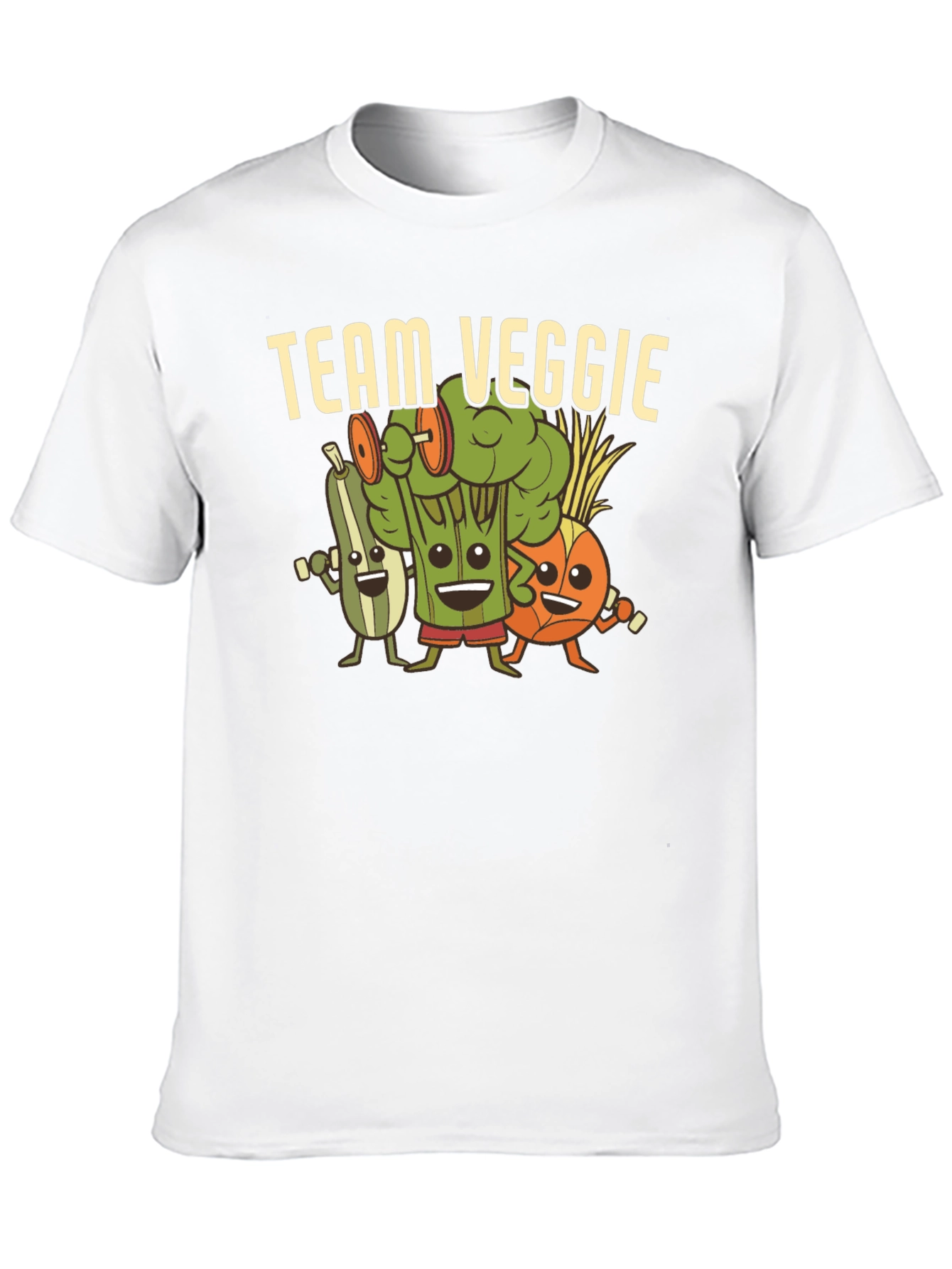 Black Team Veggie Workout Black T-Shirt view 10