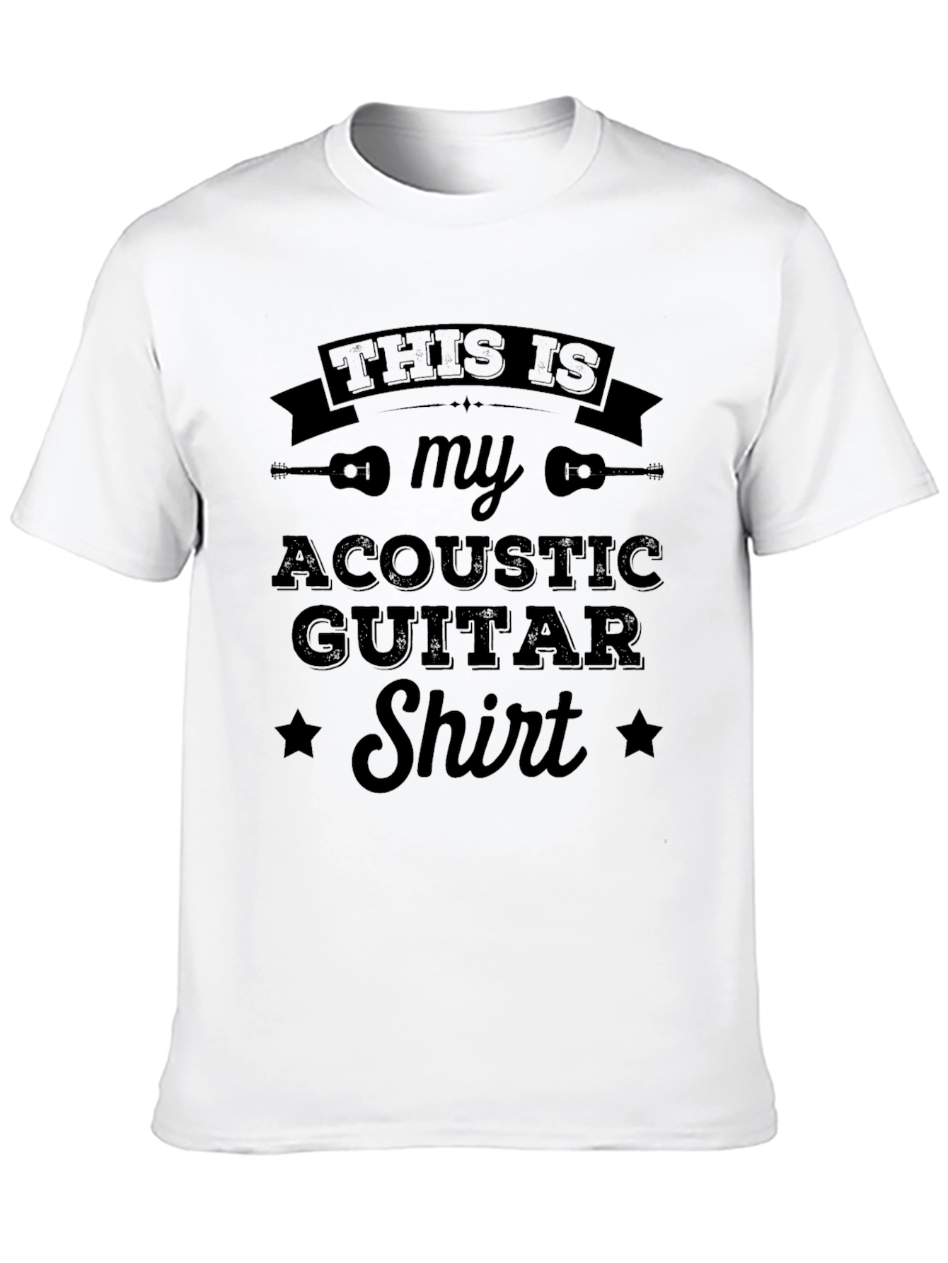 Black Acoustic Guitar Shirt - Musician Gift view 10