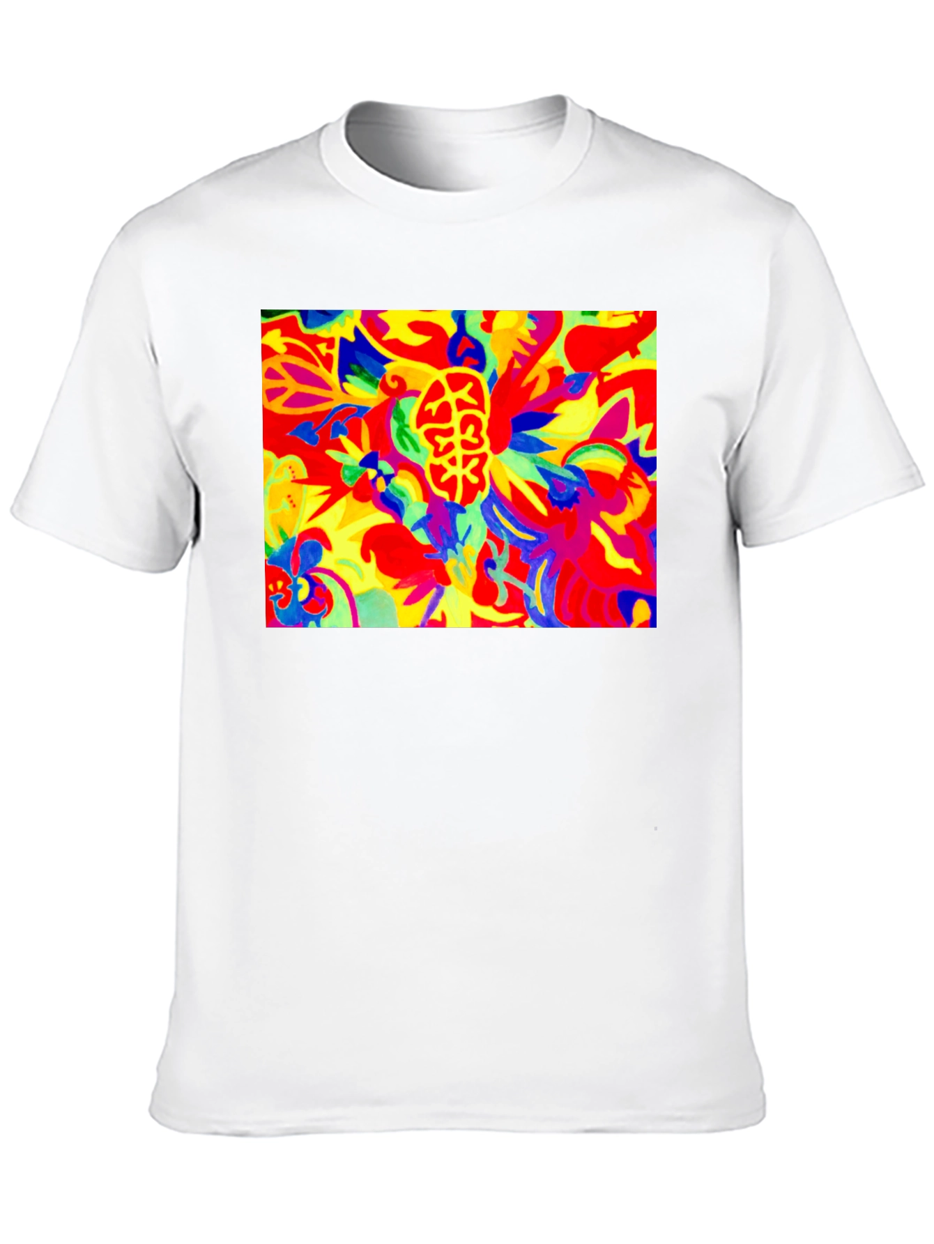 Black Psychedelic Brain Art Black T-Shirt view 10