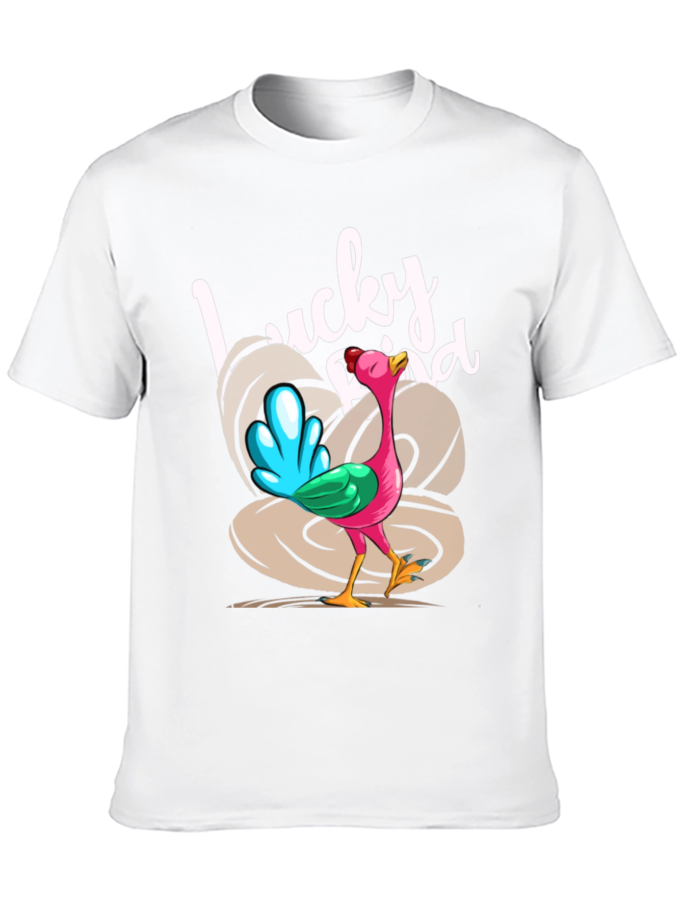 Black Lucky Bird Graphic Tee - Thanksgiving Humor view 10