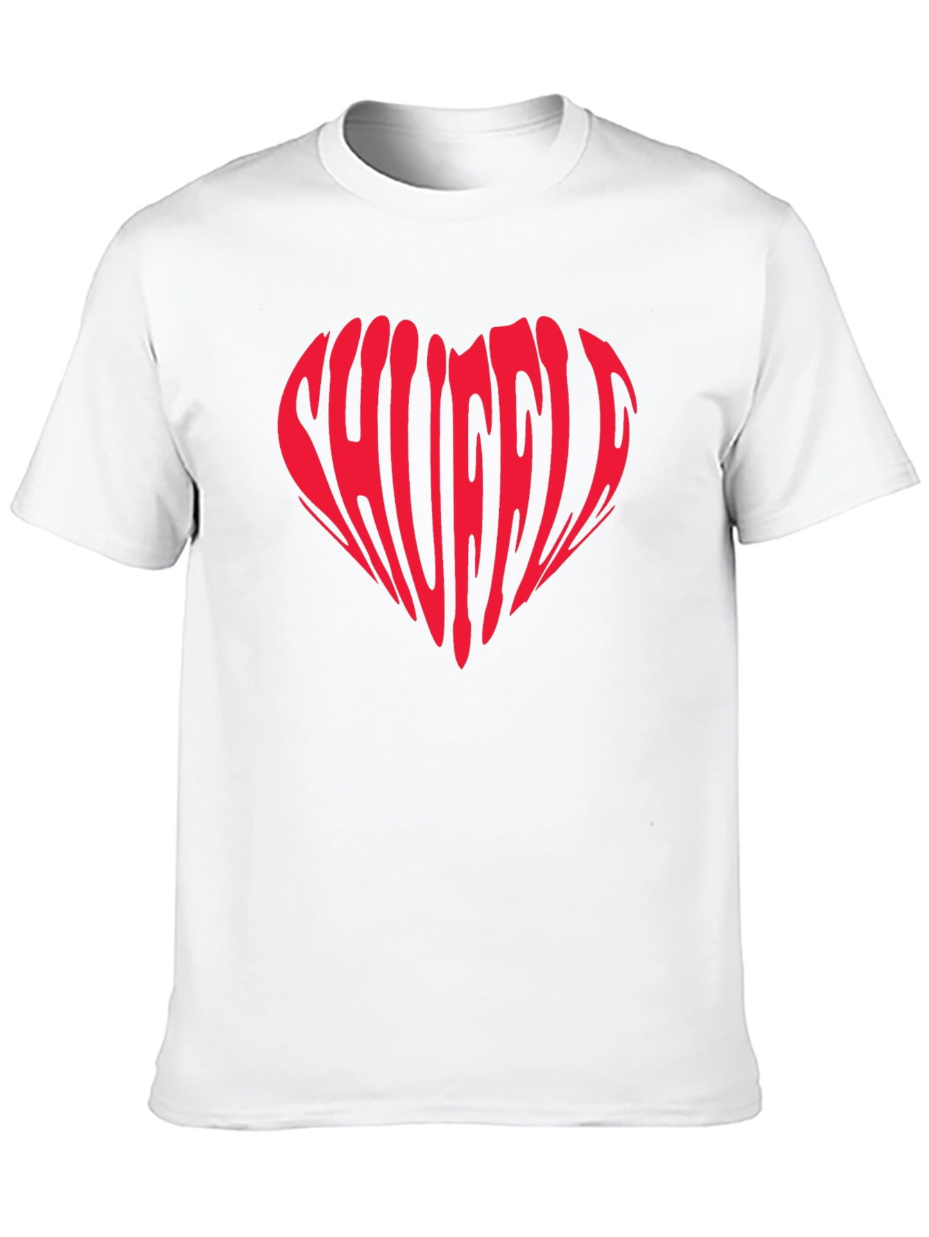 Black Shuffle Heart Graphic T-Shirt - Trendy Tee view 10