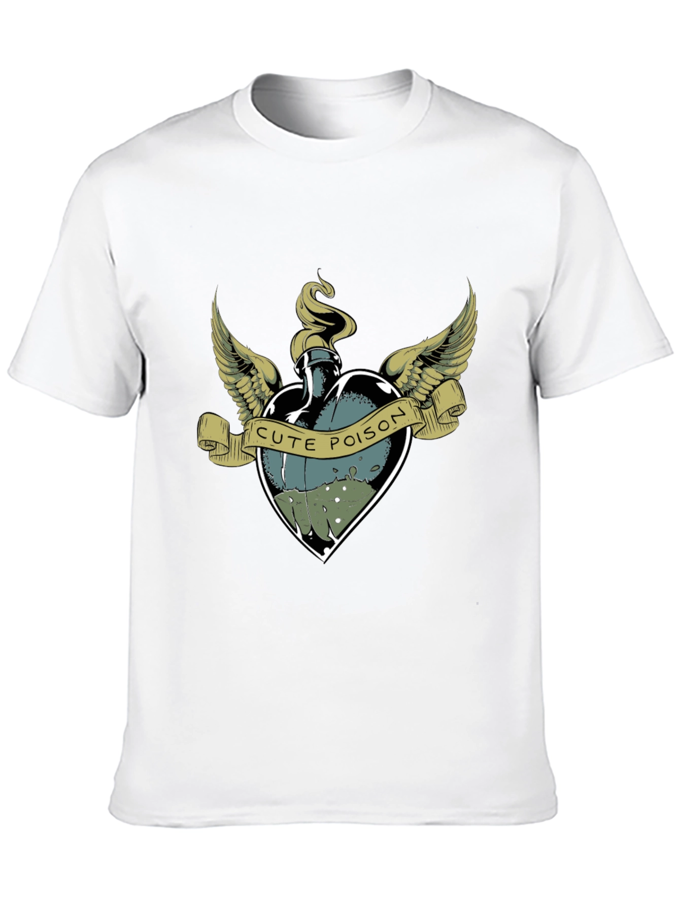 Black Cute Poison T-Shirt - Unique Graphic Tee view 10