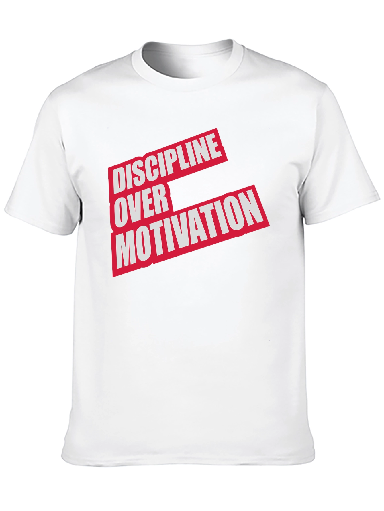 Black Discipline Over Motivation T-Shirt - Black view 10