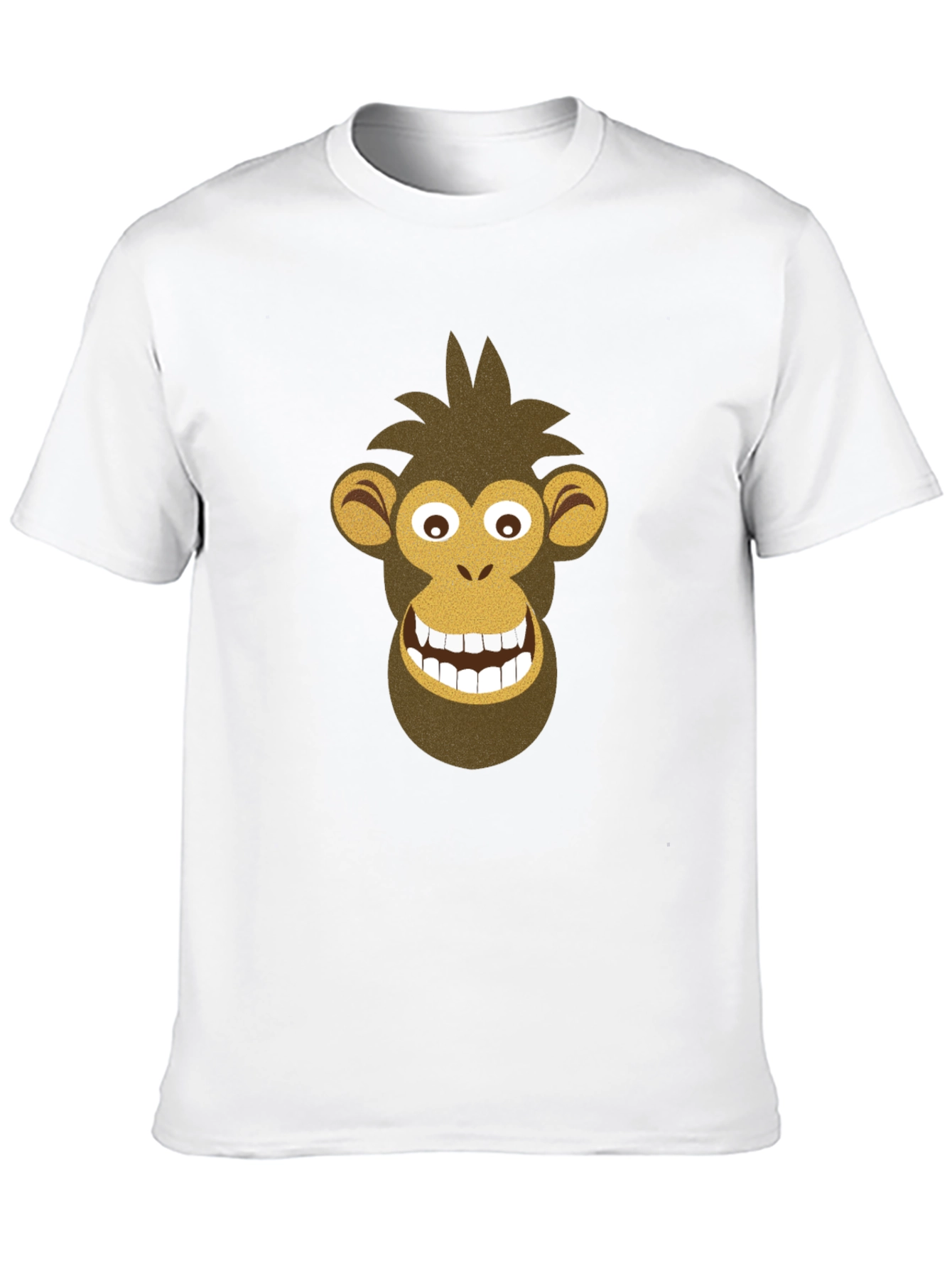 Black Funny Monkey Graphic Tee - Black Cotton Shirt view 10