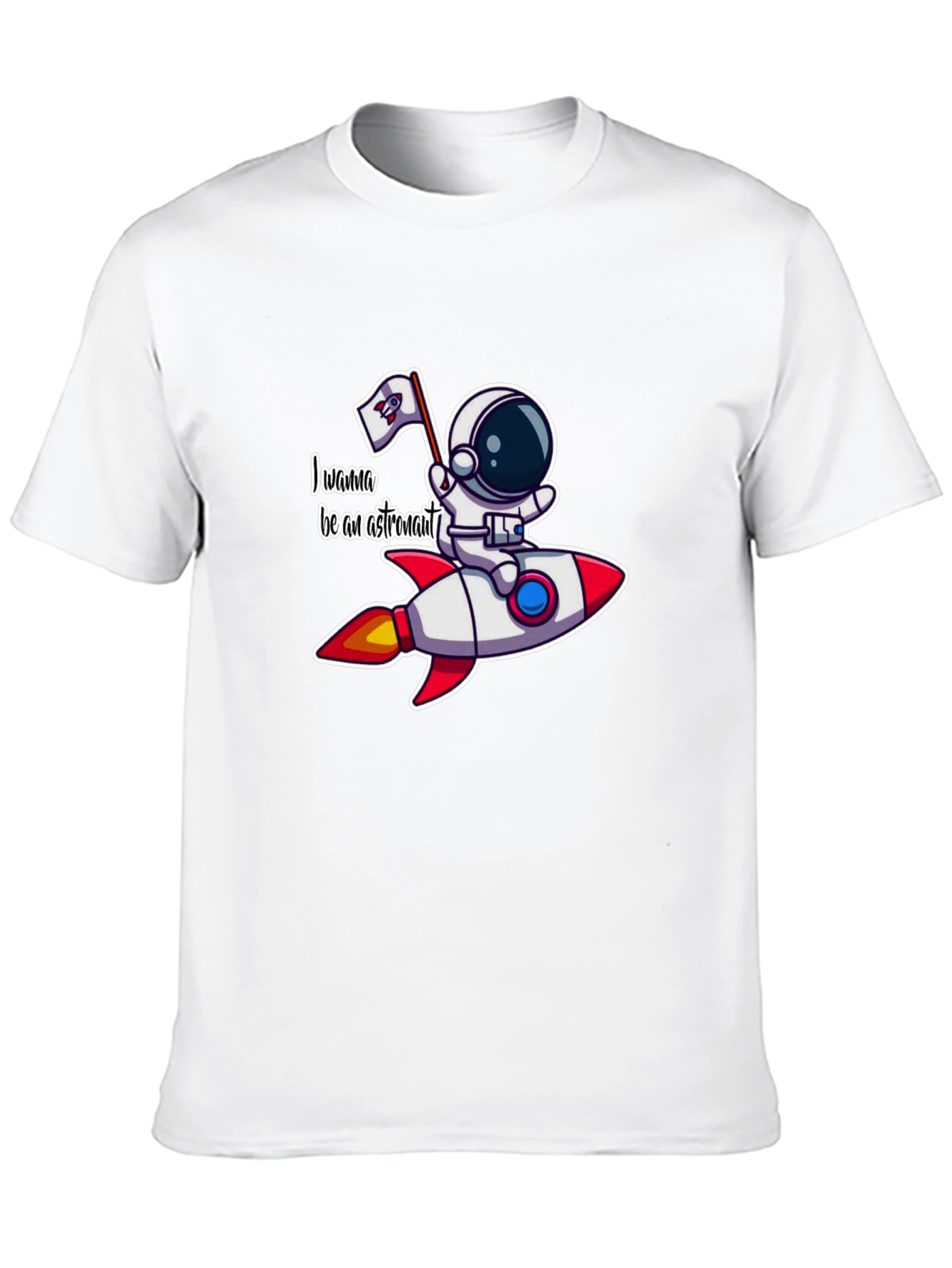 Black Astronaut Rocket T-Shirt - Space Adventure Tee view 10
