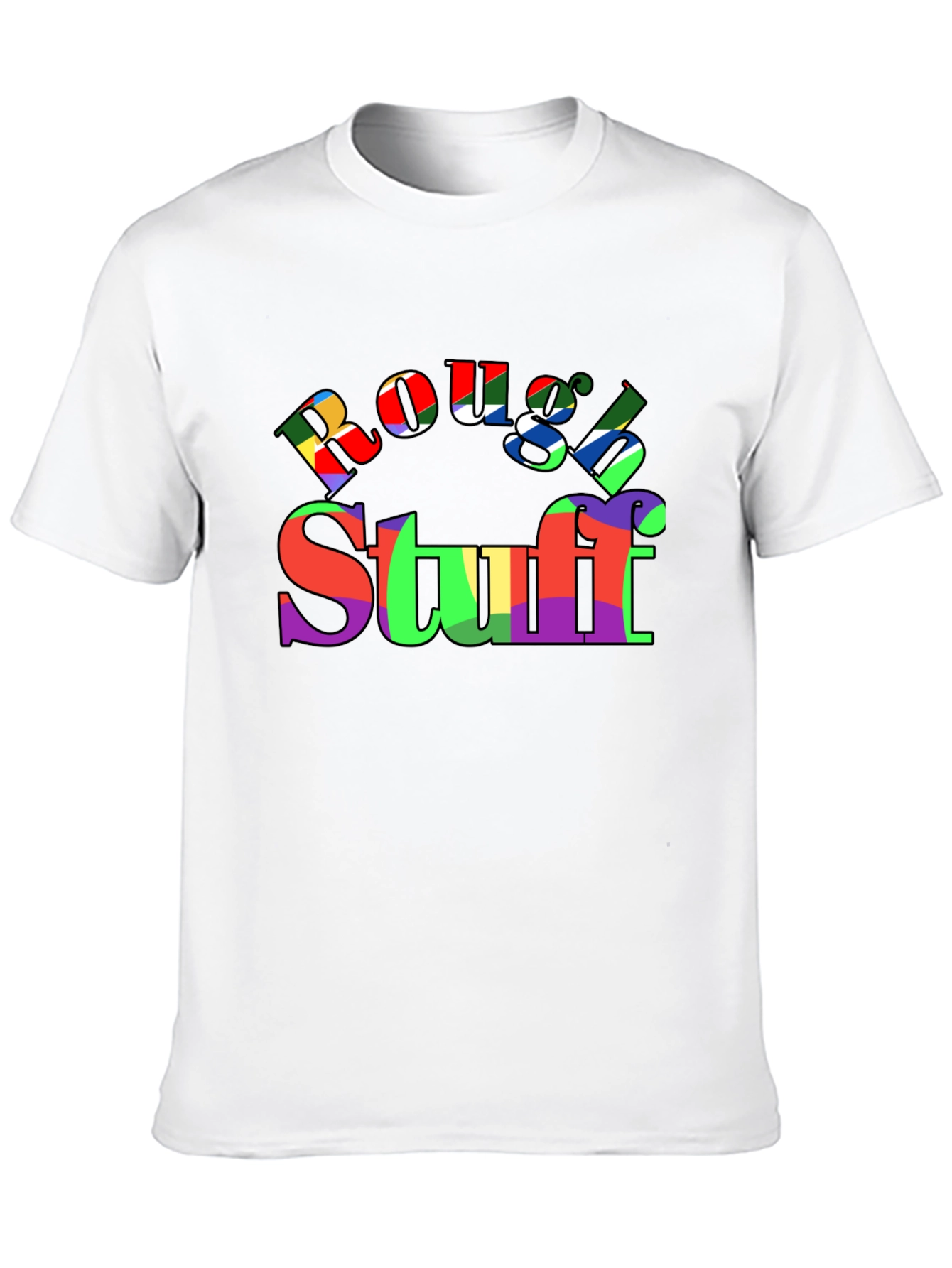 Black Rough & Stuff Colorful Graphic T-Shirt view 10