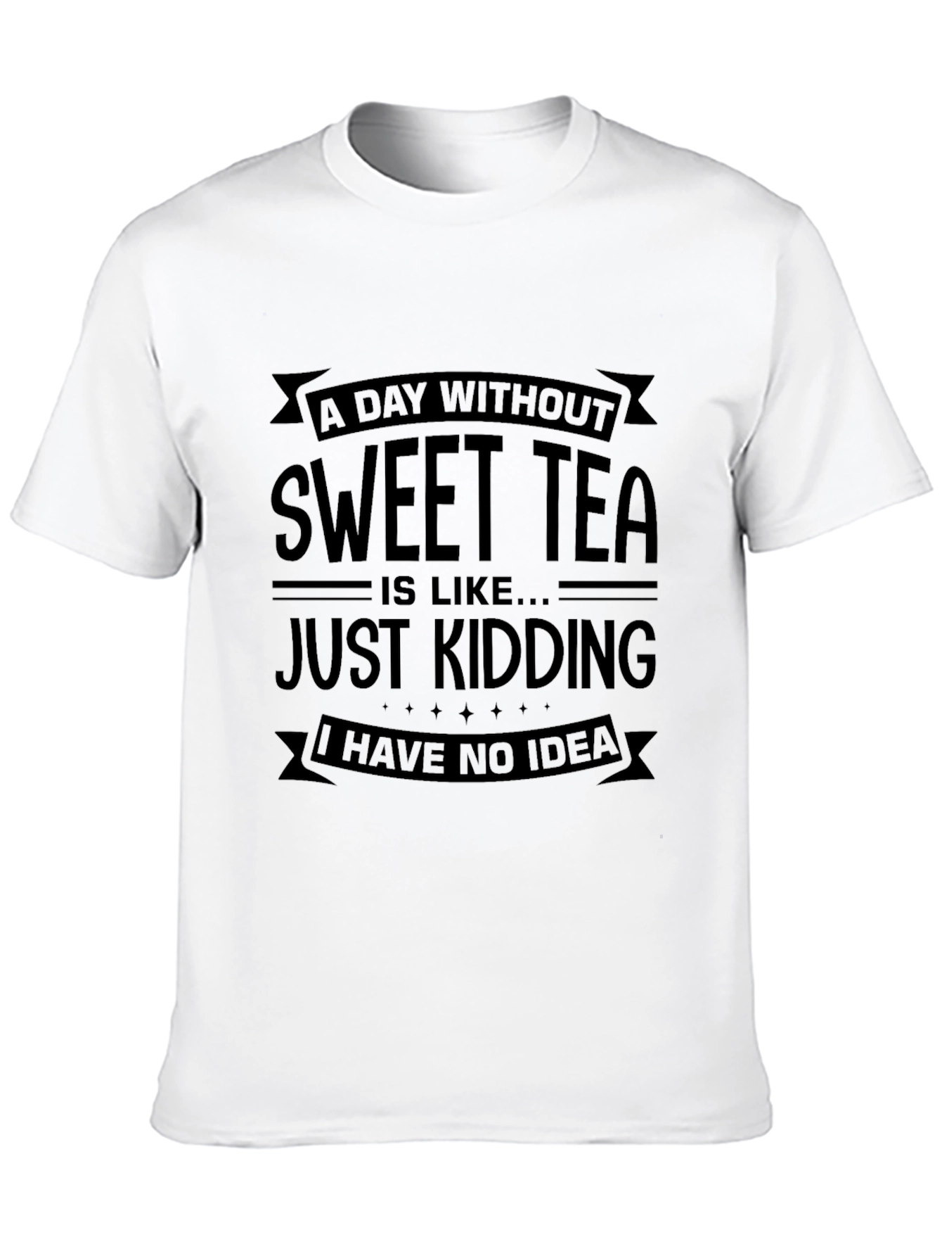 Black Sweet Tea Graphic Tee - Funny Unisex T-Shirt view 10