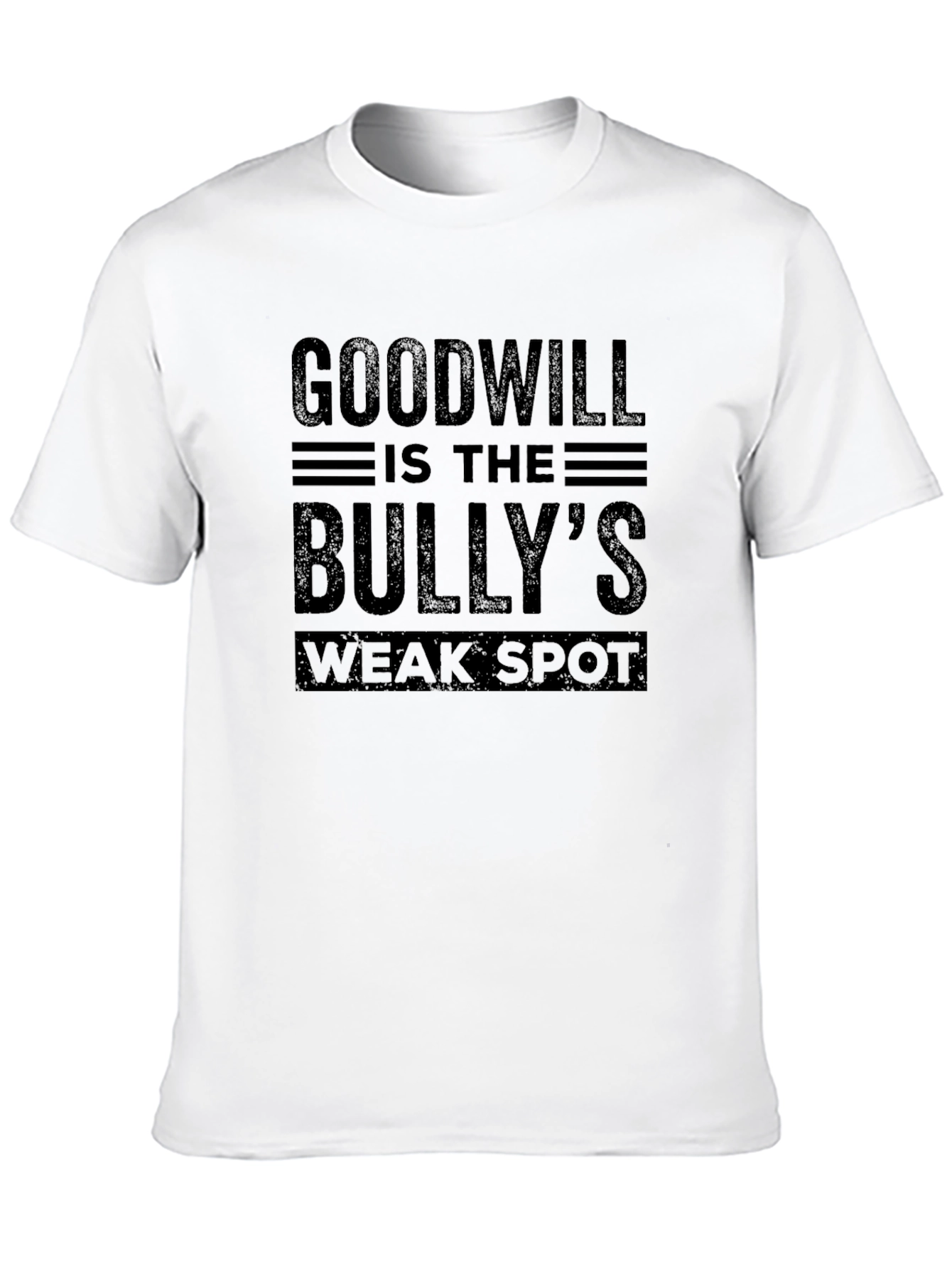 Black Goodwill Bully's Weak Spot Black T-Shirt view 10