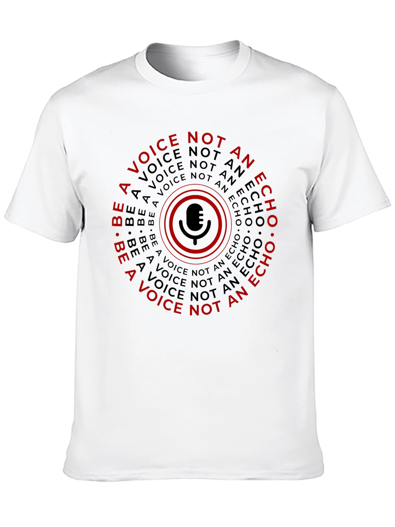 Black Be a Voice T-Shirt - Motivational Graphic Tee view 10