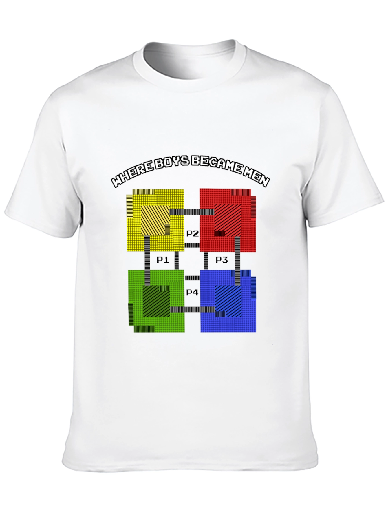 Black Retro Gaming Tee: Where Boys Became Men view 10
