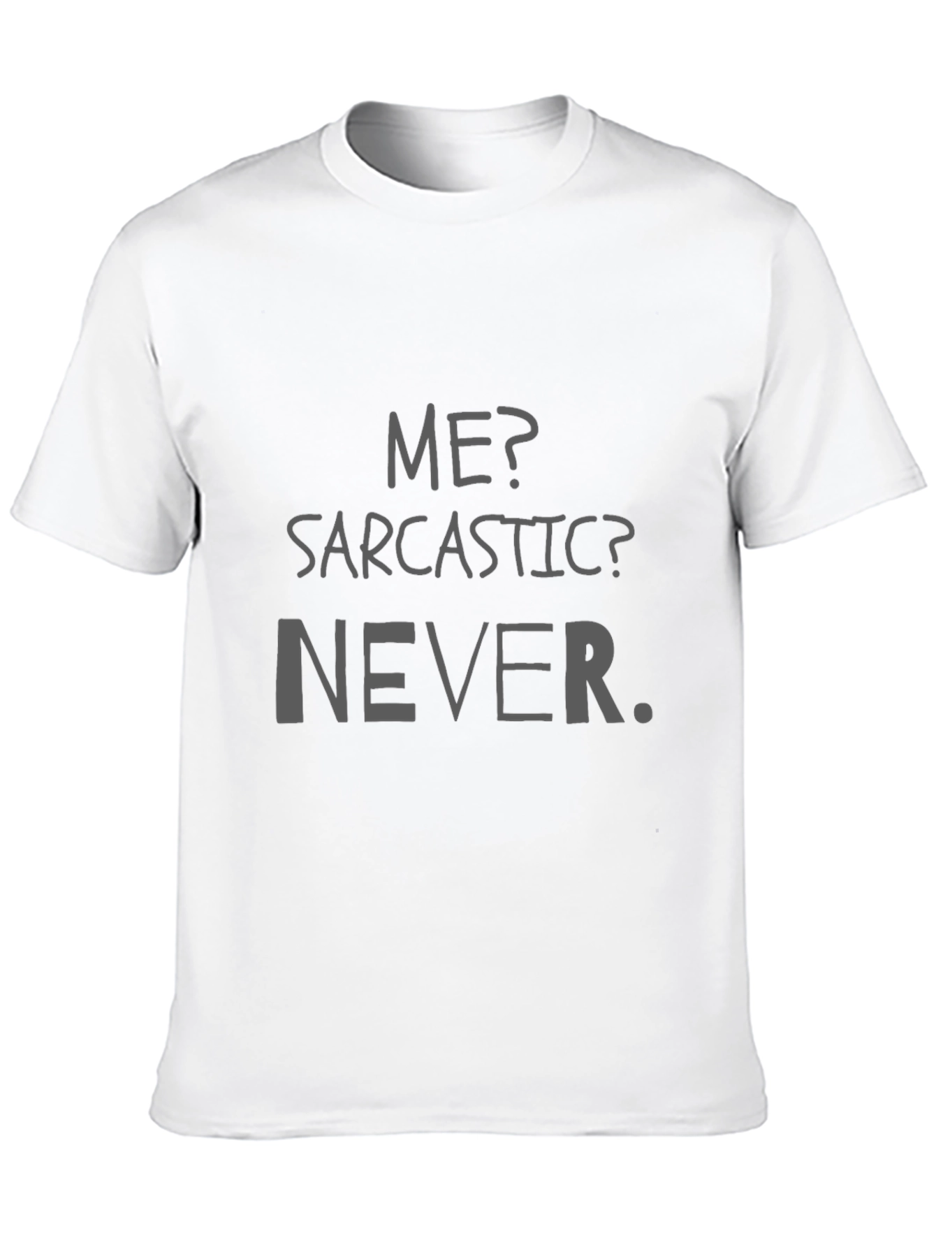 Black Sarcastic? Never. Graphic T-Shirt view 10