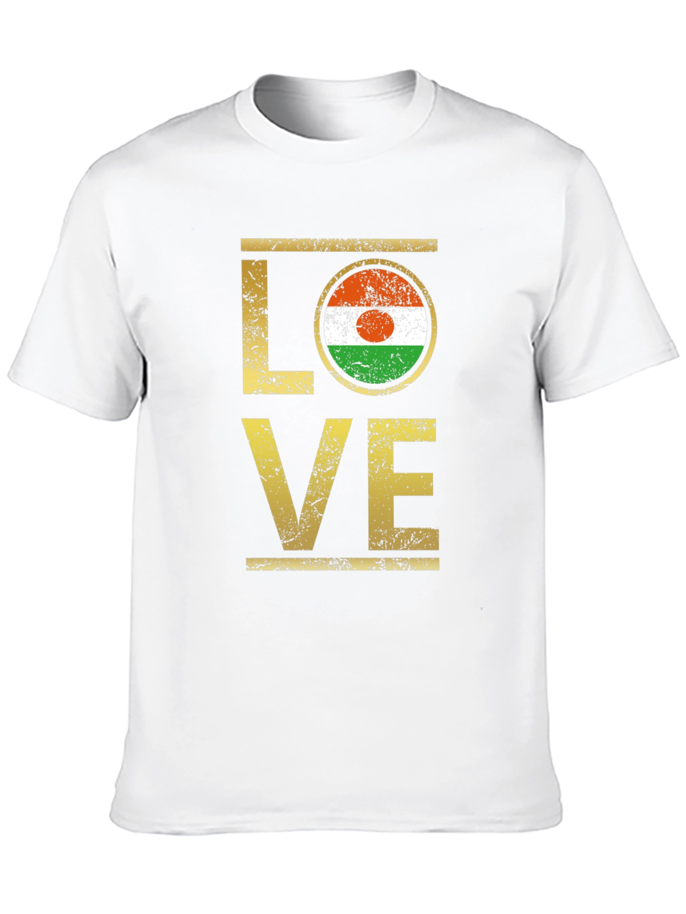Black Niger Flag LOVE Graphic Tee view 10
