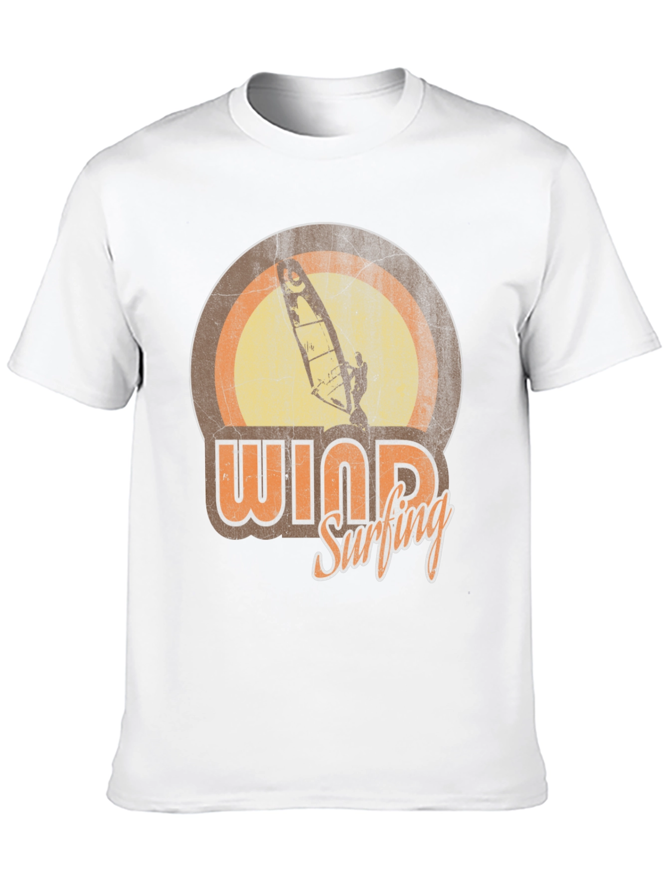 Black Vintage Windsurfing Graphic Tee - Retro Surfer T-Shirt view 10