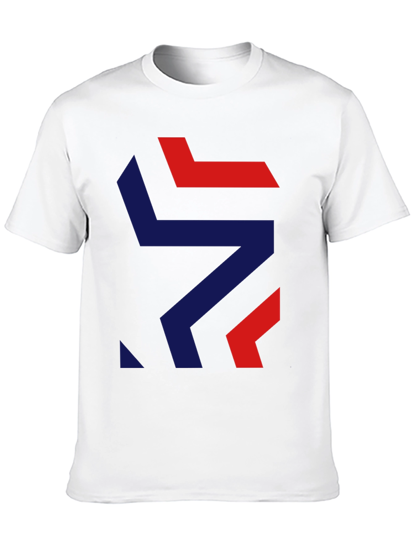 Black Modern Geometric Graphic Tee - Stylish Black T-Shirt view 10