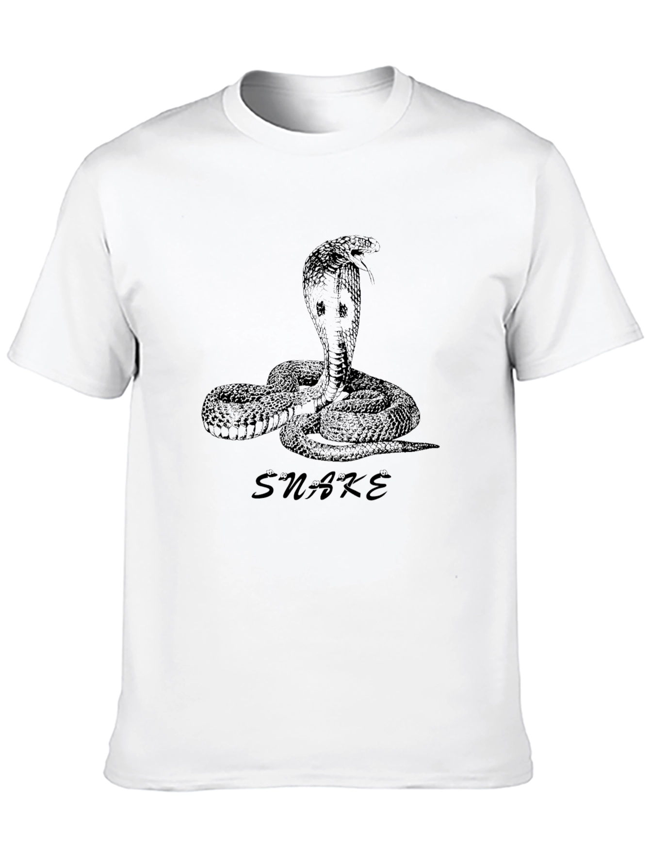 Men's Black Snake Graphic Tee - 10