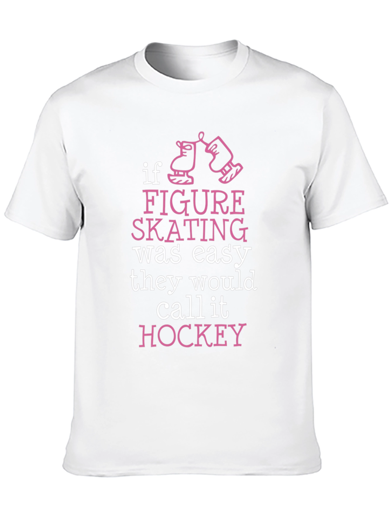 Black Figure Skating vs. Hockey T-Shirt view 10
