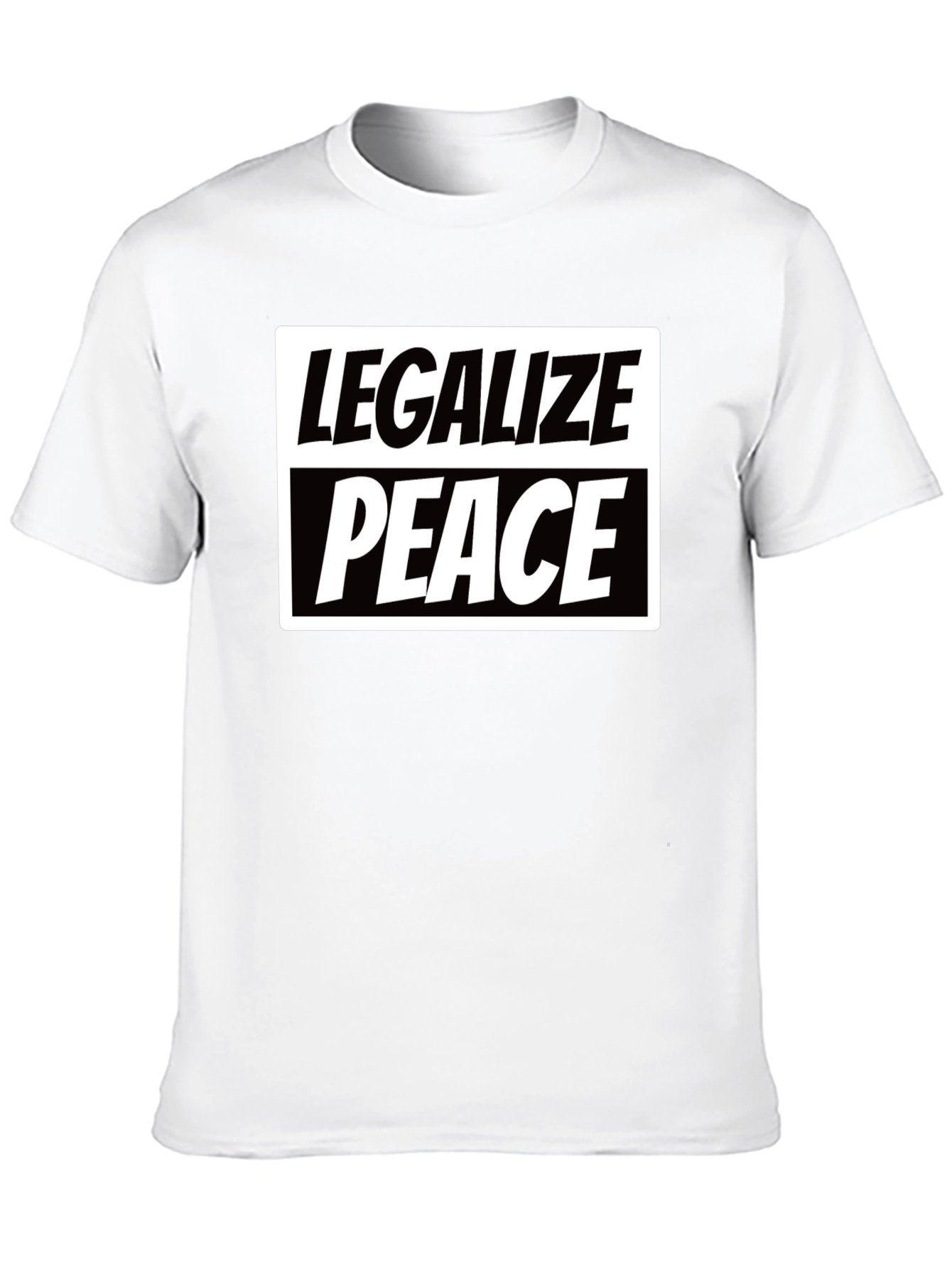 Black Legalize Peace Graphic T-Shirt - Black view 10