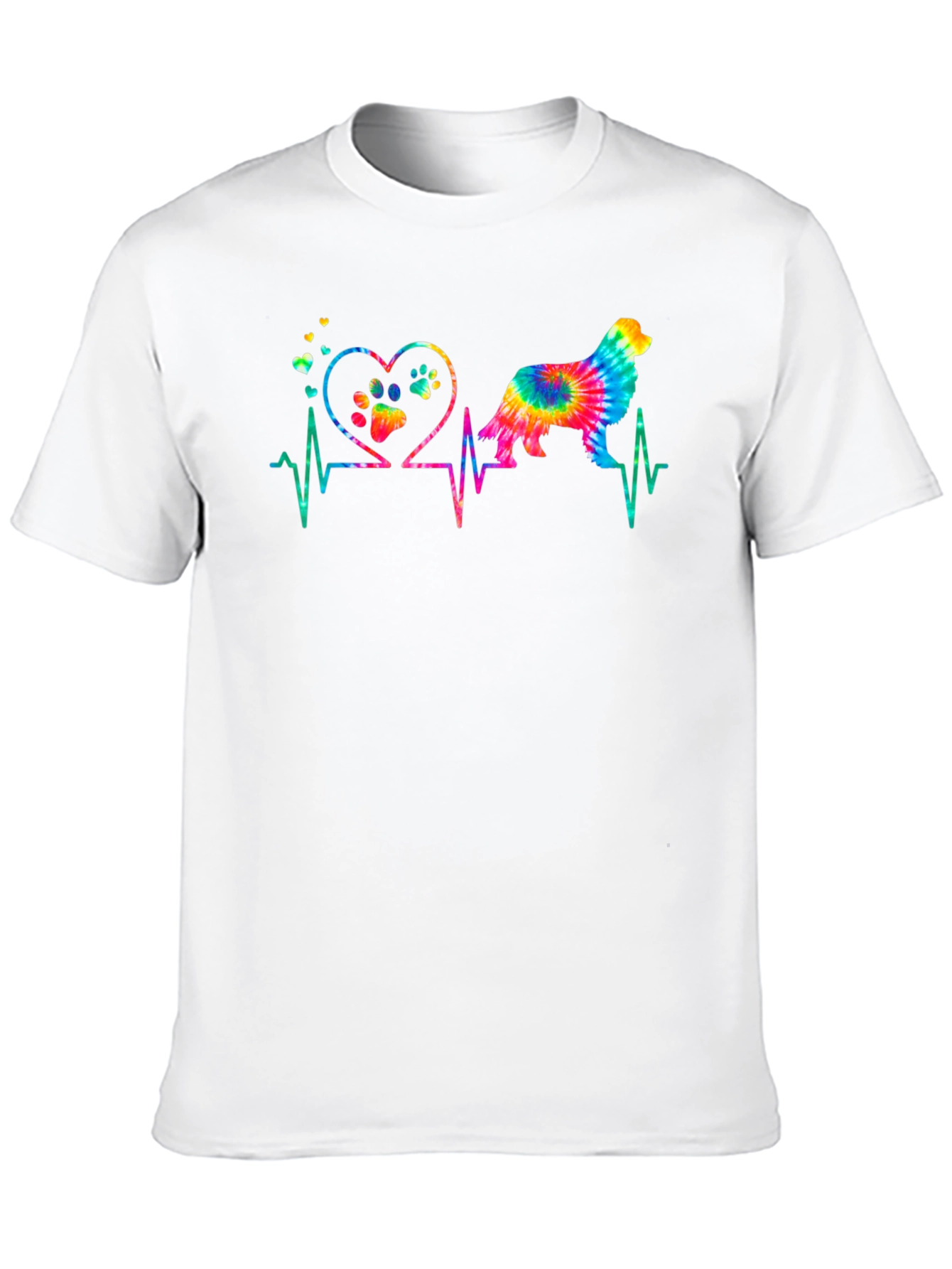 Black Dog Lover Heartbeat T-Shirt view 10