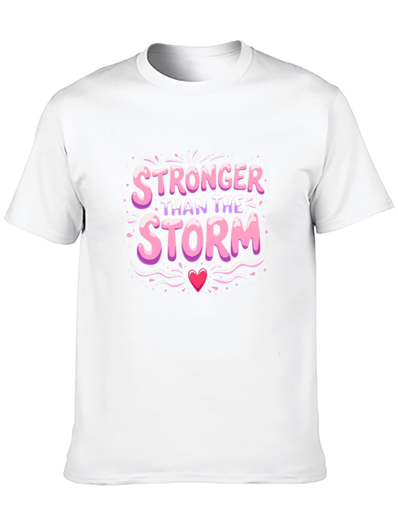 Black Stronger Than The Storm T-Shirt view 10