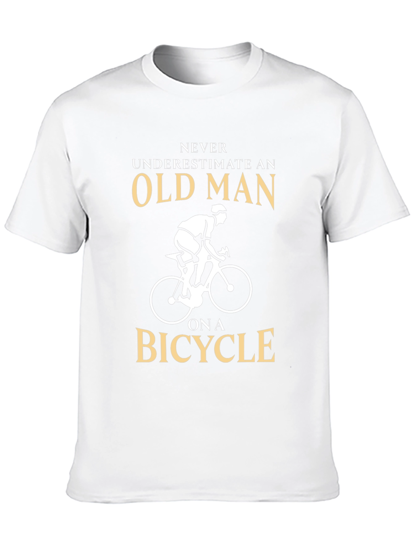 Black Never Underestimate Old Man on a Bicycle T-Shirt view 10