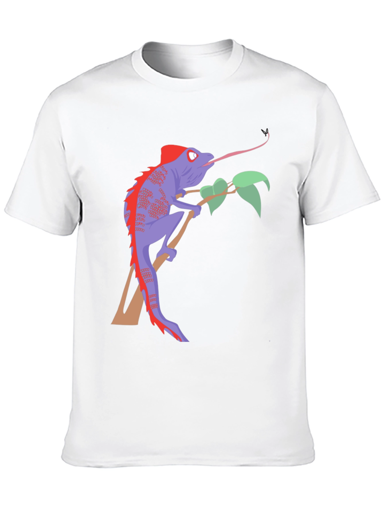 Black Chameleon Graphic Tee - Men's Black T-Shirt view 10