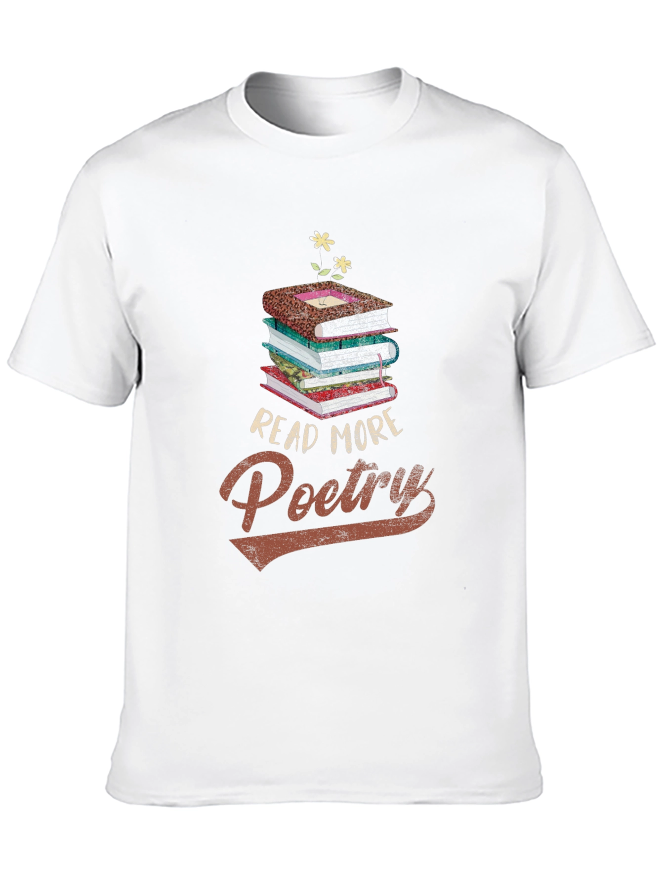 Black Read More Poetry T-Shirt - Literary Apparel view 10