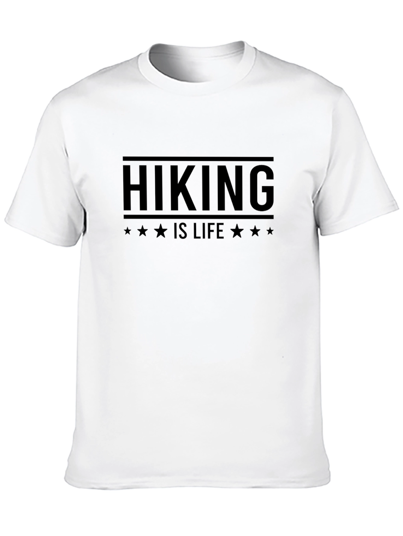 Black Hiking Is Life T-Shirt | Adventure Tee view 10