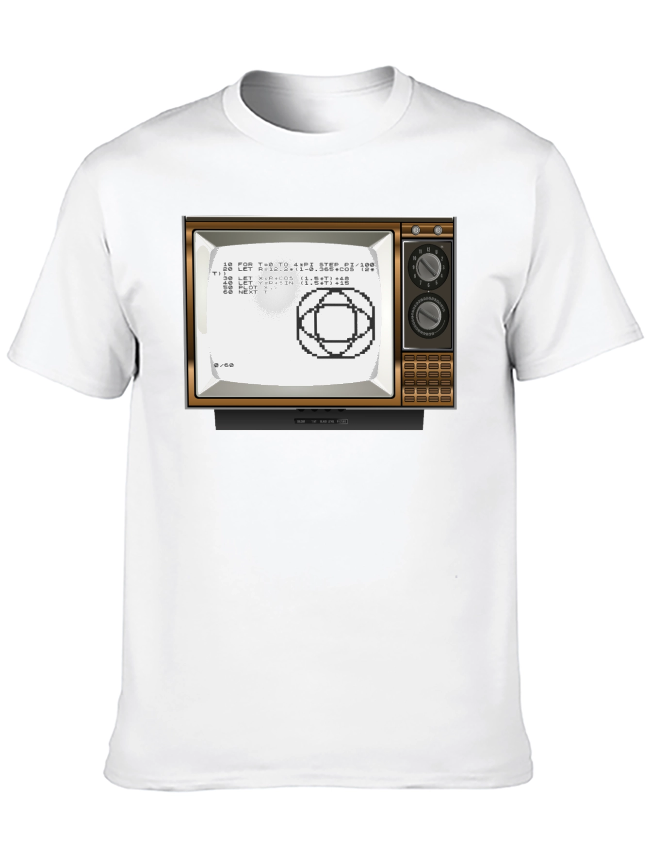 Black Retro Computer TV Graphic Tee - Programmer Shirt view 10