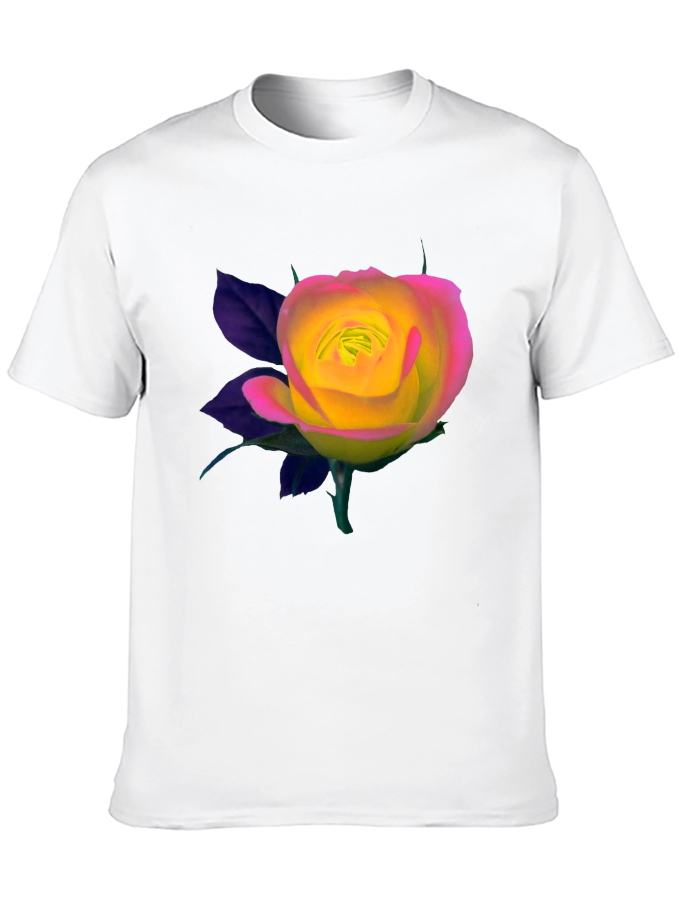 Black Rose Graphic Black T-Shirt view 10