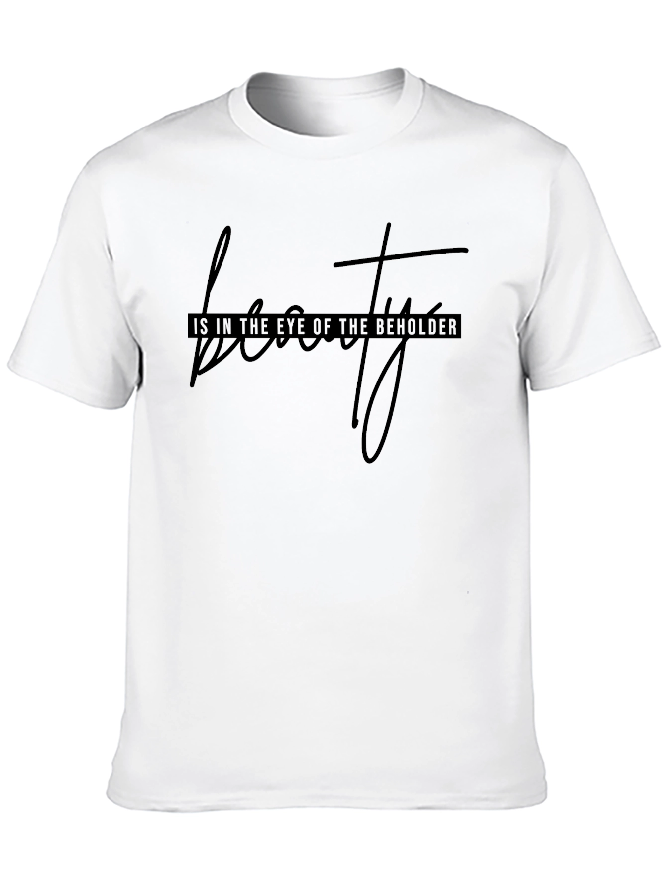 Black Beauty is in the Eye T-Shirt - Black Graphic Tee view 10