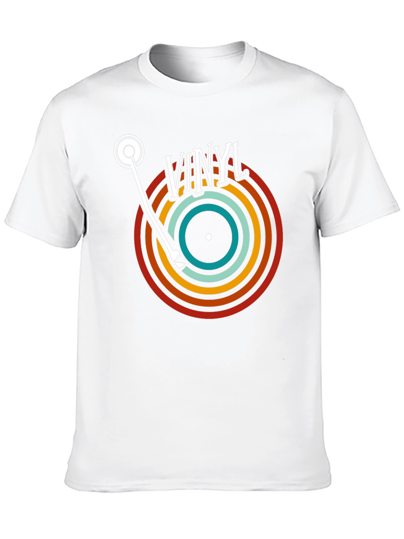 Black Retro Vinyl Record T-Shirt - Black view 10