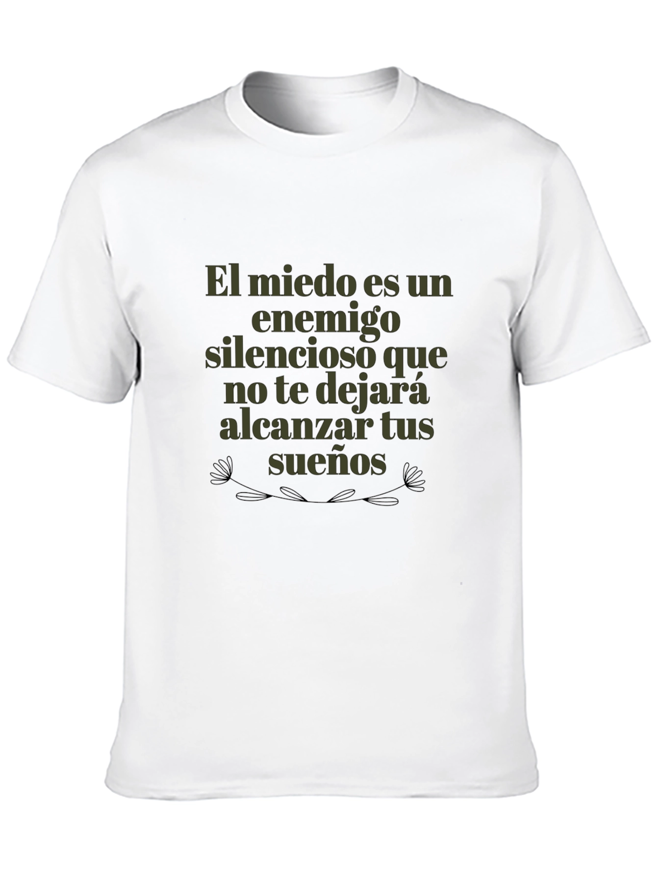 Black Motivational Spanish Quote T-Shirt view 10