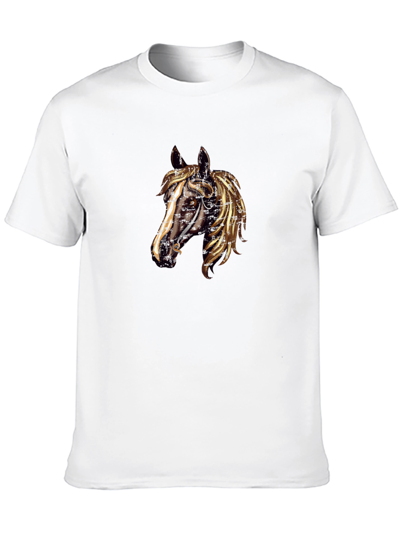 Black Steampunk Horse Tee - Unique Graphic Design view 10
