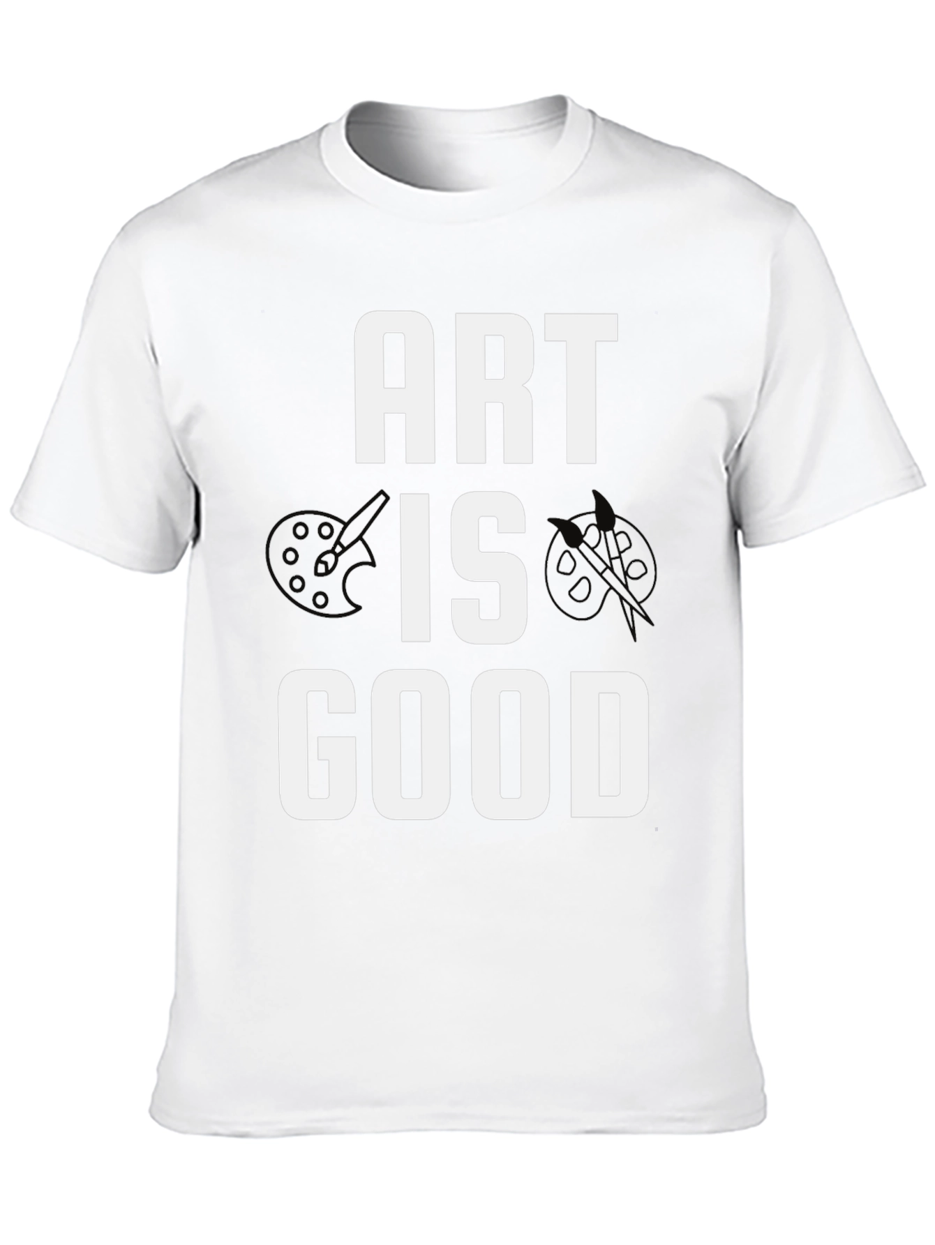 Black Art Is Good Men's Black Graphic Tee view 10