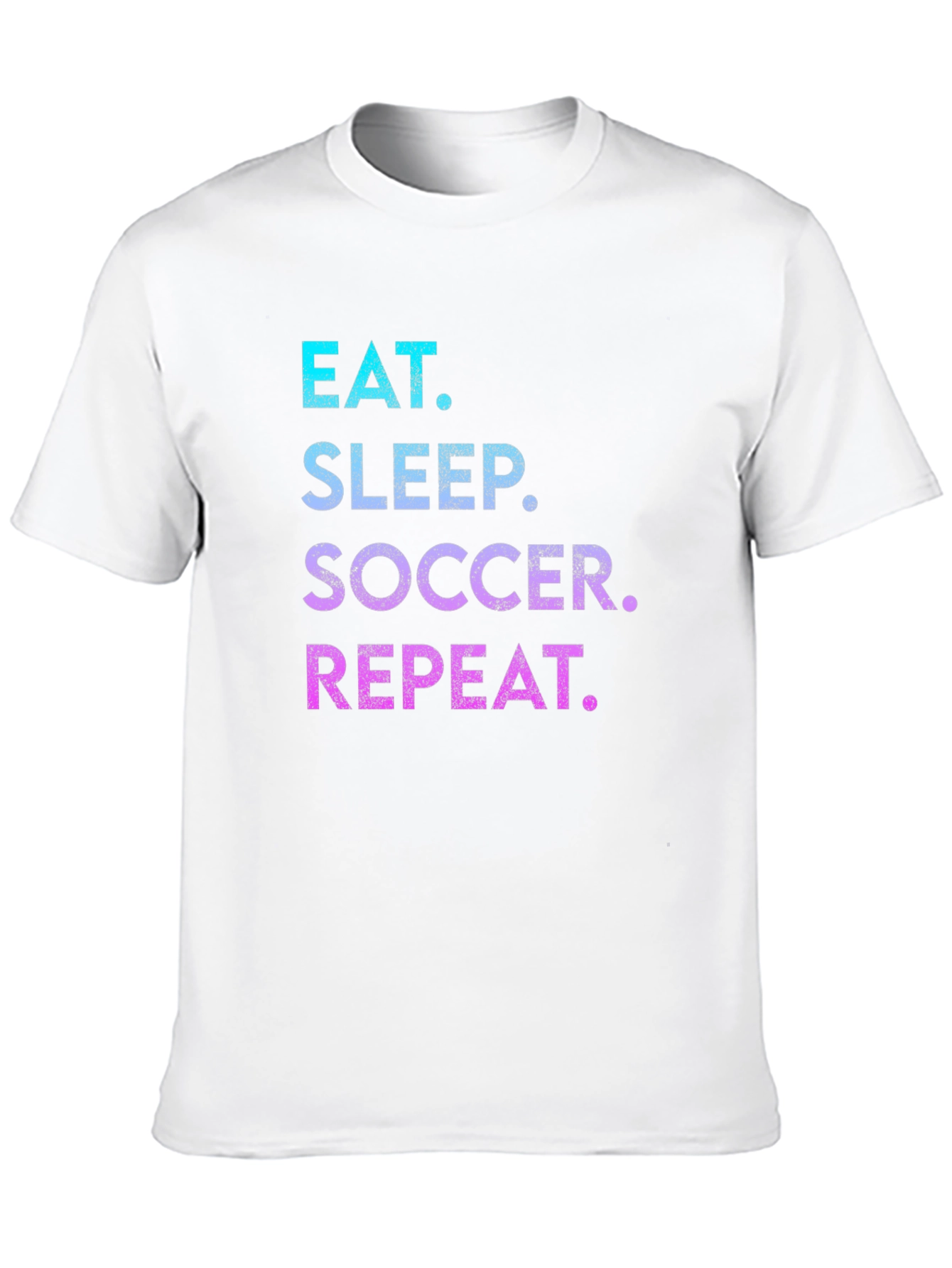 Black Eat Sleep Soccer Repeat T-Shirt view 10