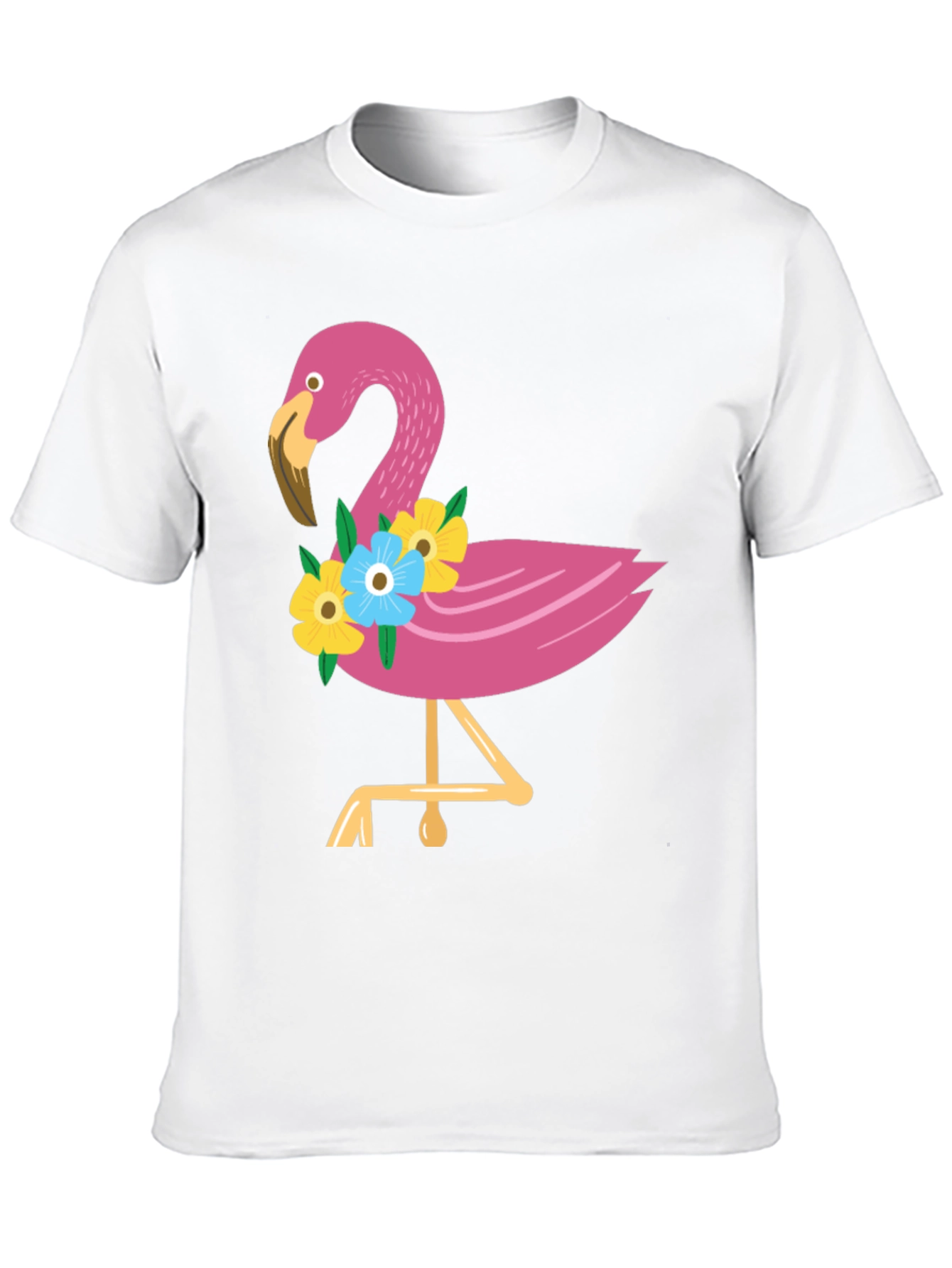 Black Tropical Flamingo Graphic Tee - Black view 10