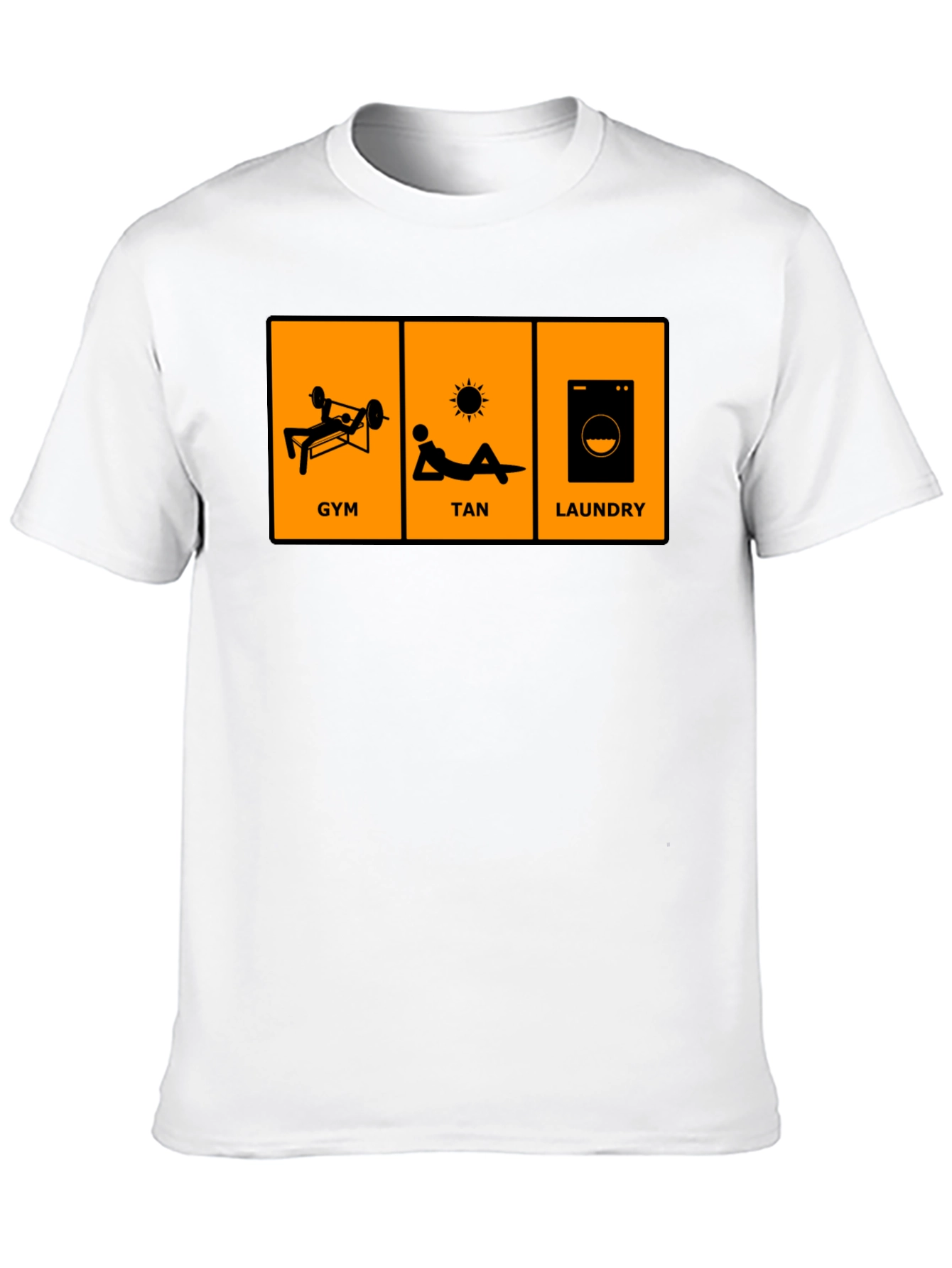 Black Gym, Tan, Laundry Graphic T-Shirt view 10