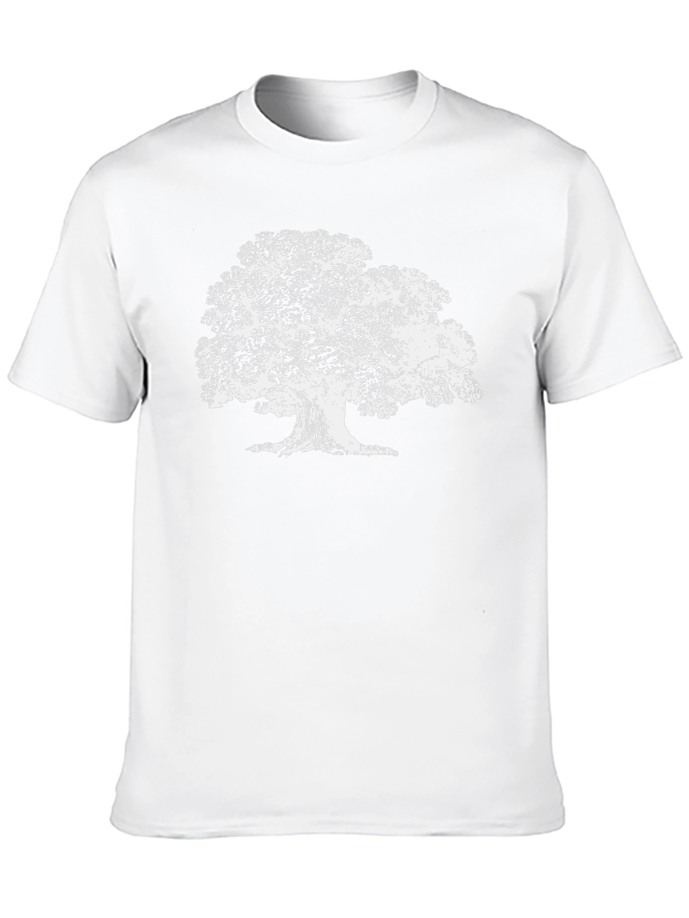 Black Distressed Tree Graphic T-Shirt - Black view 10