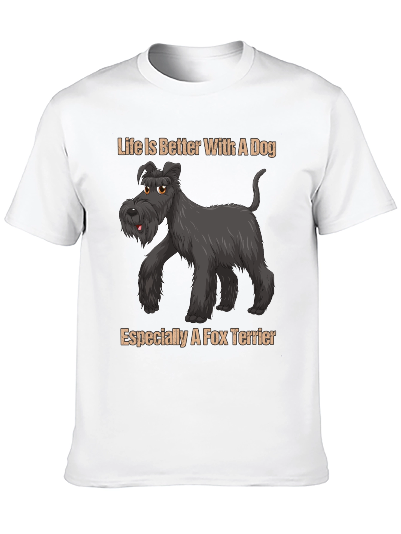 Black Dog Lover T-Shirt - Life is Better With A Dog view 10