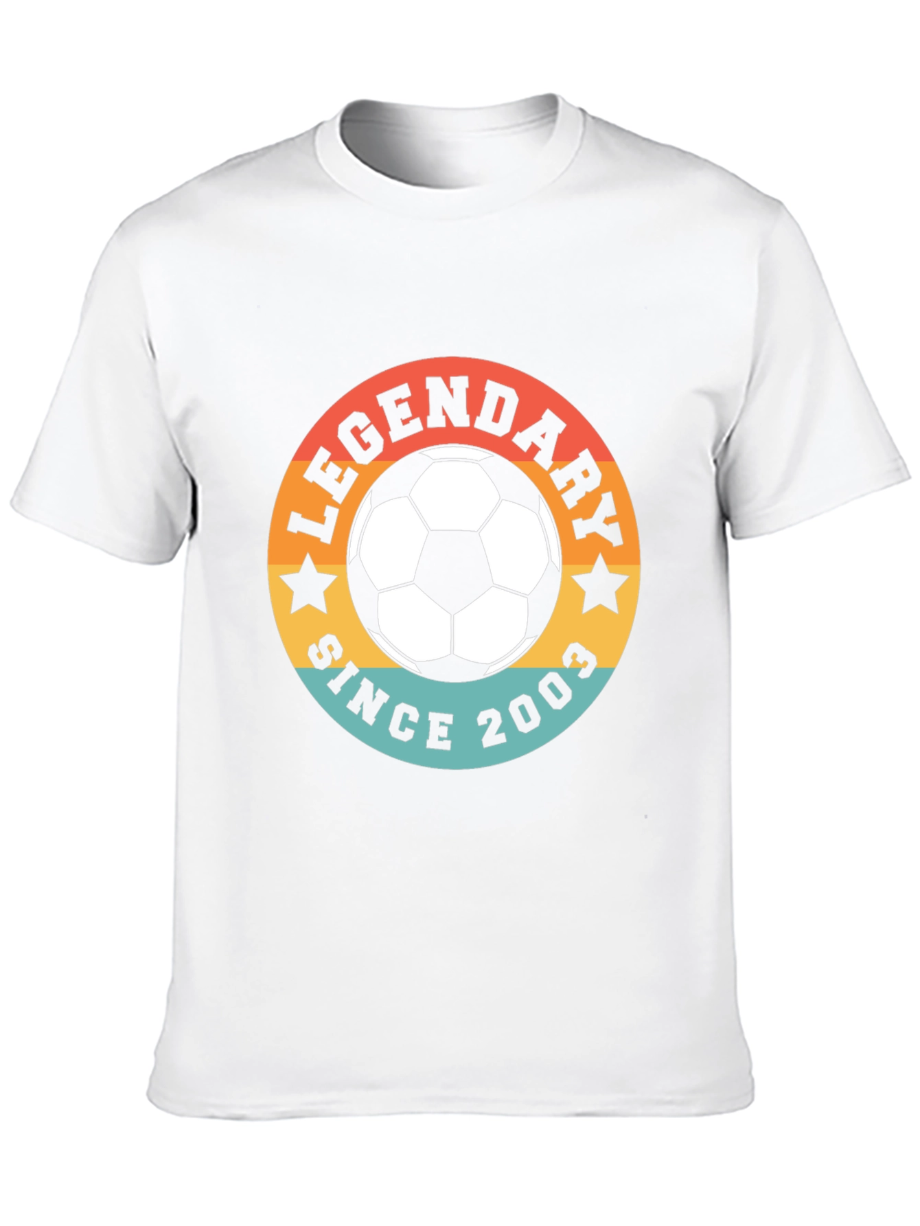 Black Legendary Since 2003 Soccer T-Shirt view 10
