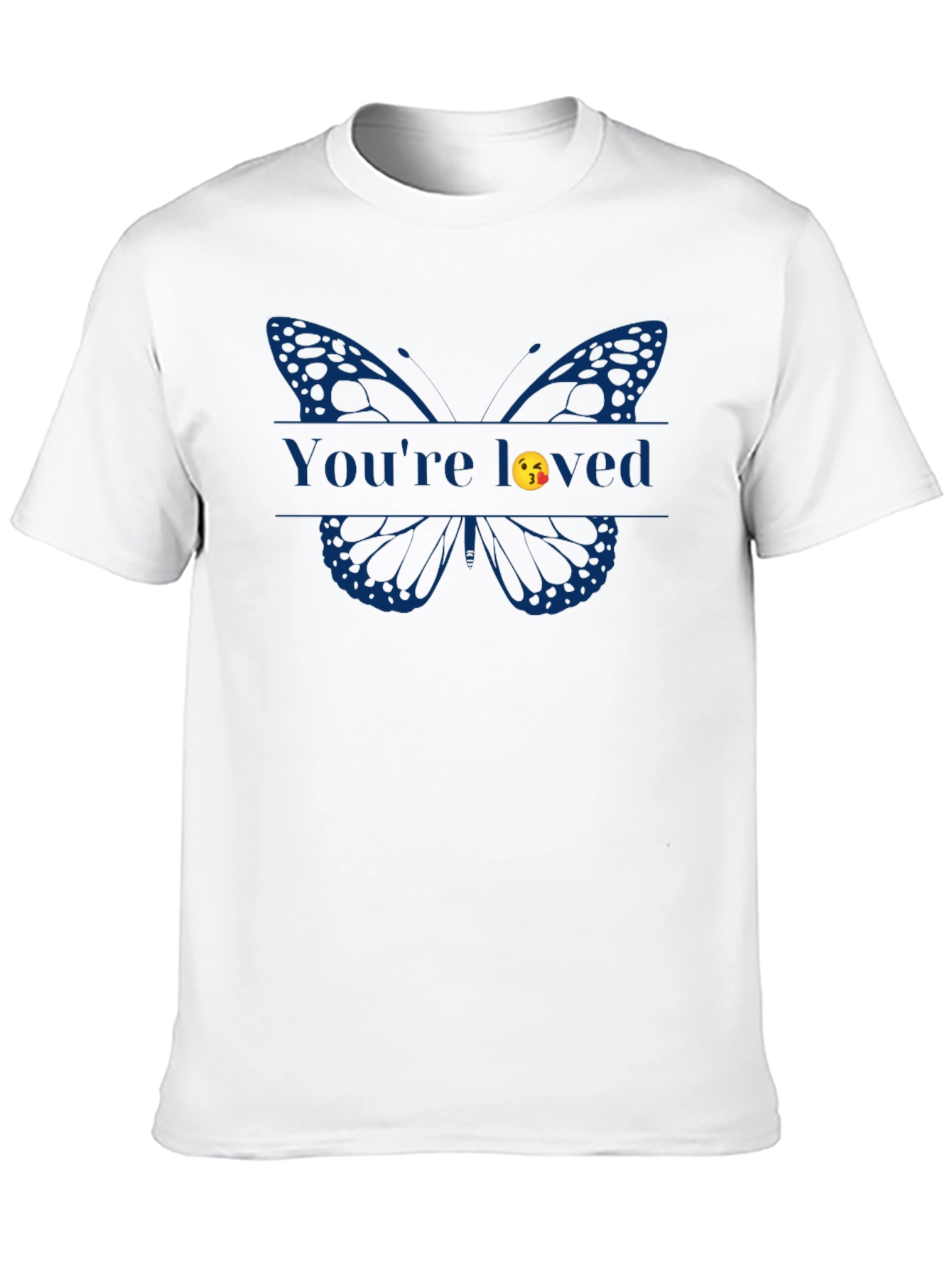 Black You're Loved Butterfly Graphic Tee - Black view 10