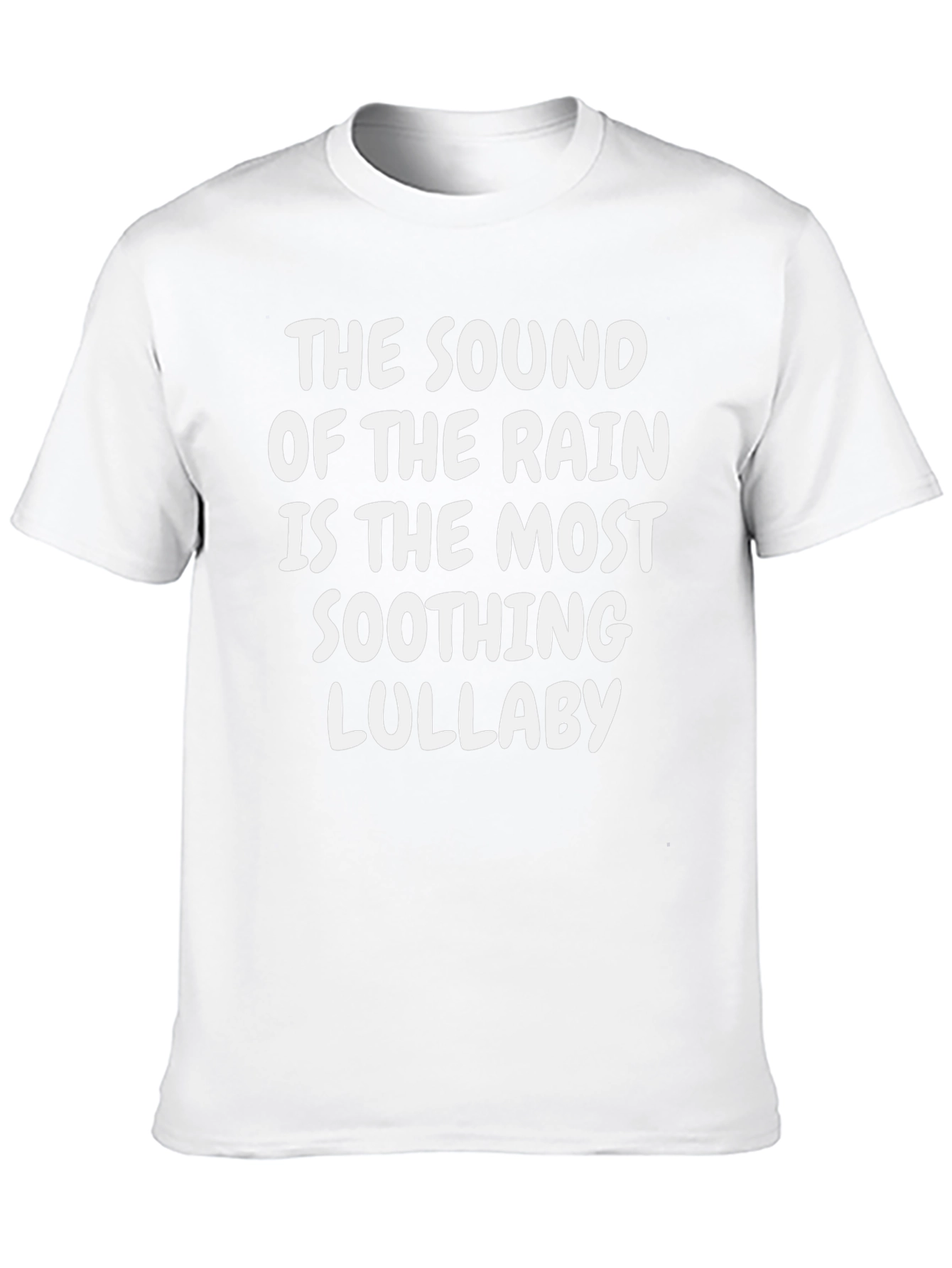 Black Rain Lullaby Graphic Tee - Soothing Sounds T-Shirt view 10