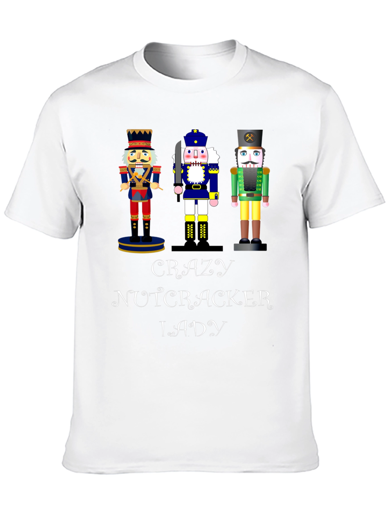 Black Crazy Nutcracker Lady T-Shirt view 10