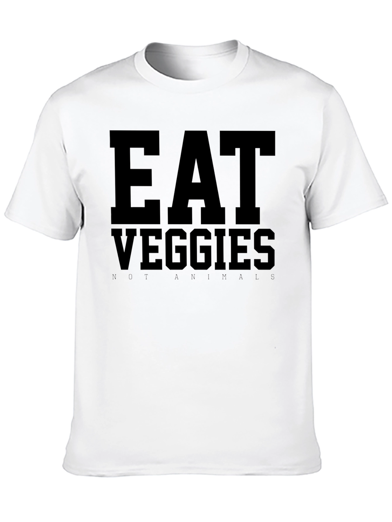 Eat Veggies Not Animals Graphic Tee - Vegan T-Shirt - 10