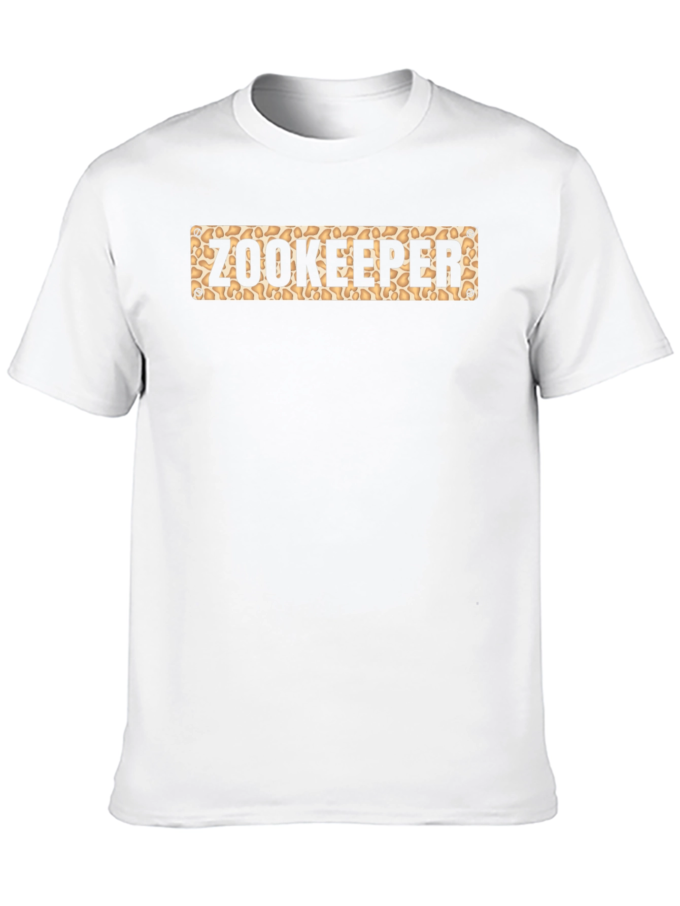 Black Zookeeper Pattern Tee - Unisex Crew Neck T-Shirt view 10